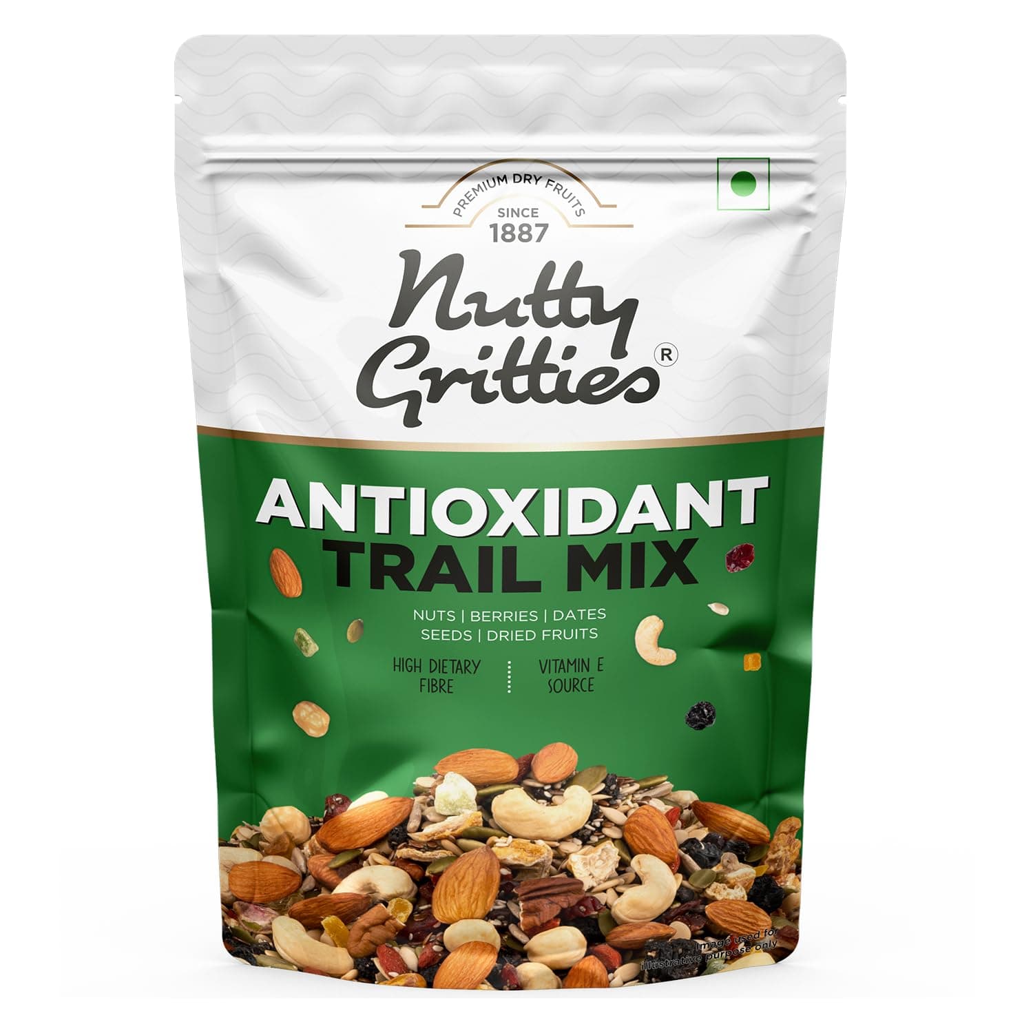 Antioxidant Trail Mix 200g | 21 Superfoods in 1 Mix | Including Almonds, Hazelnuts, Brazil Nuts, Berries,Chia Seeds, Pumpkin Seeds & Mixed Dry Fruits | Healthy Snack