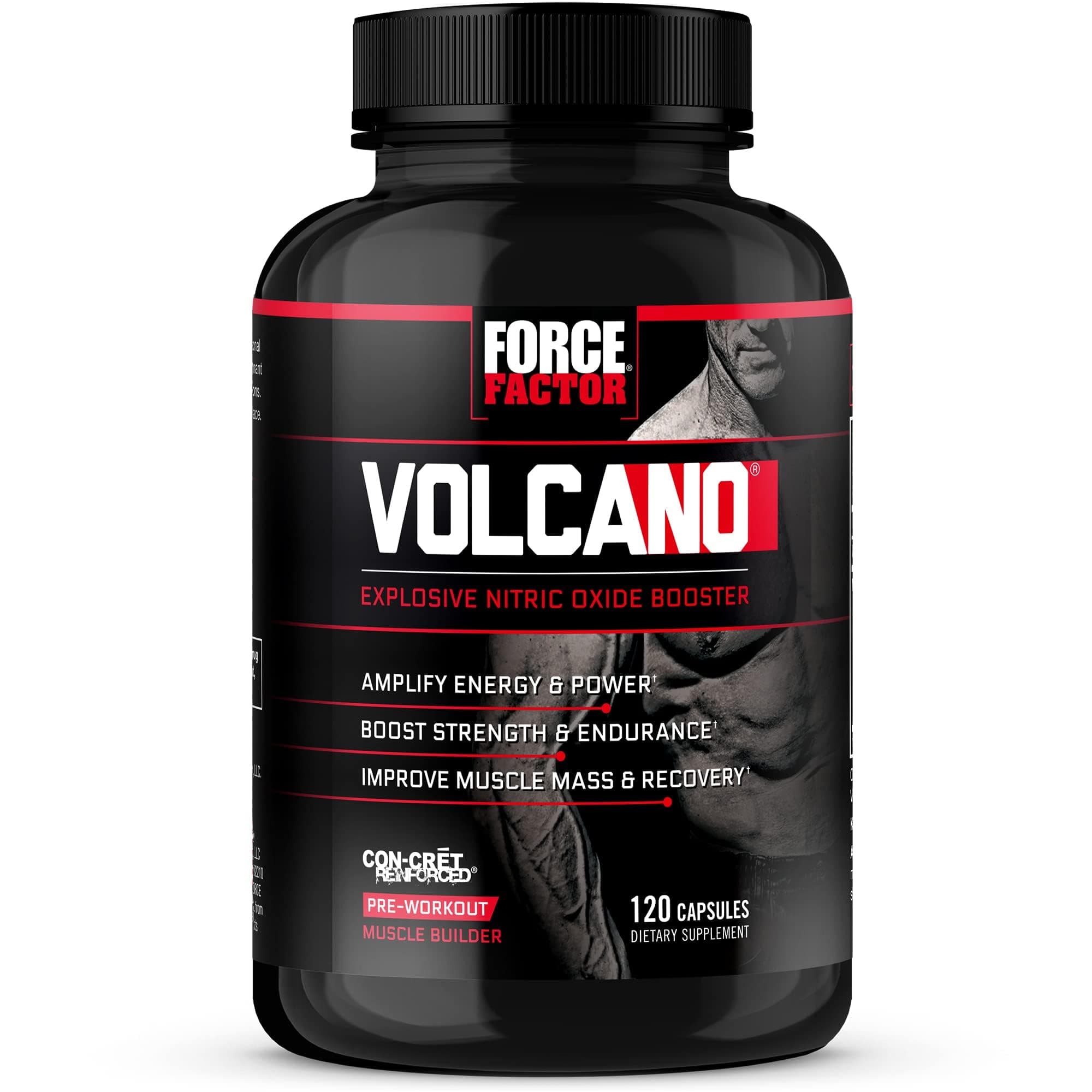 Force Factor, Volcano, Explosive Nitric Oxide Booster, 120 Capsules
