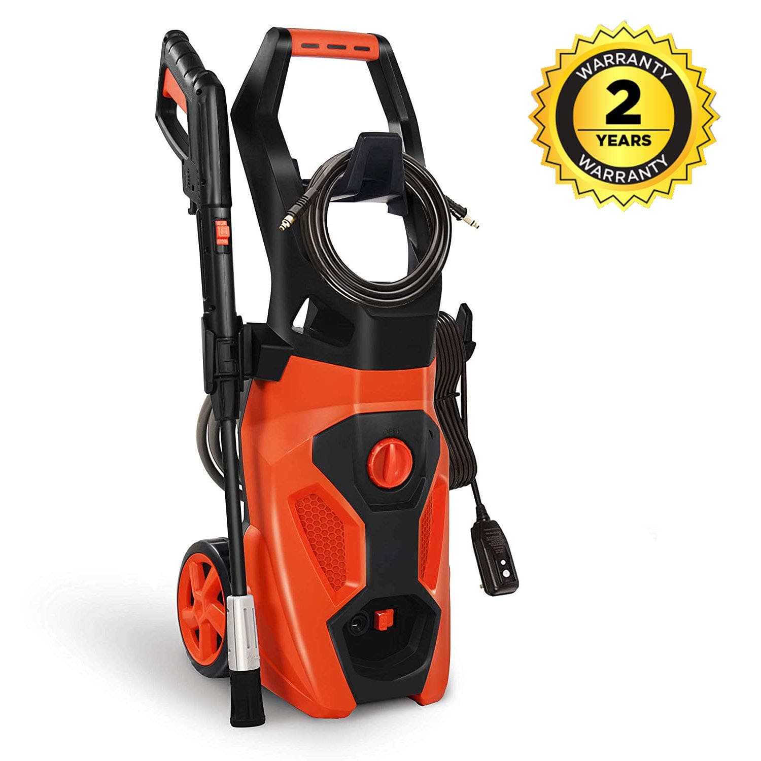 Cozylifeunion Electric Pressure Washer, 2100 PSI 1.8 GPM Car Power High Pressure Cleaner Machine with Spray Gun, Spray Brush, Adjustable Nozzles and 26ft High Pressure Hose