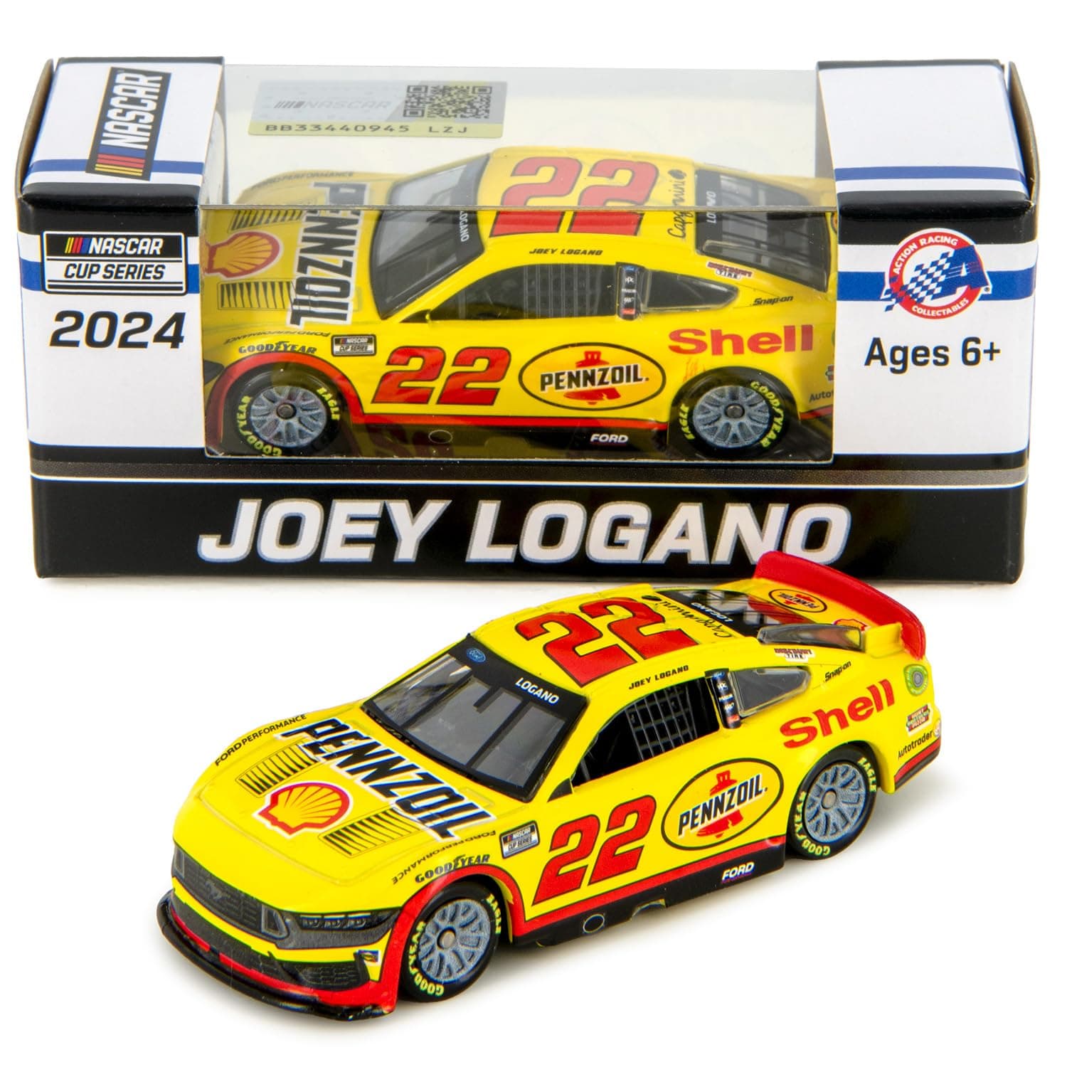 Joey Logano 2024 Shell Diecast Car 1:64 Scale