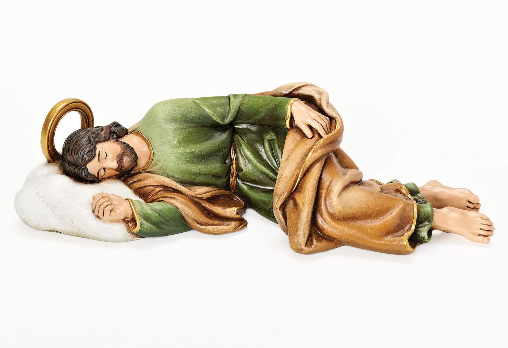 Joseph's Studio by Roman Sleeping St. Joseph Figure, Life of Christ Renaissance Collection, 8.25" W Resin and Stone Religious Decor