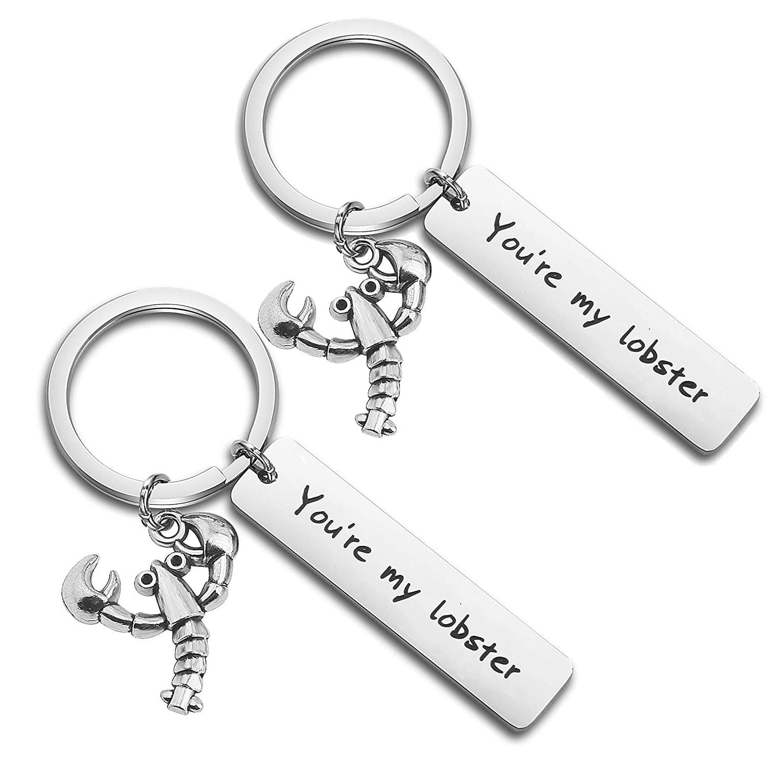 FOTAP You’re My Lobster Keychain Couple Set Friends TV Show Gift for Boyfriend, Girlfriend(lobster keychain set)