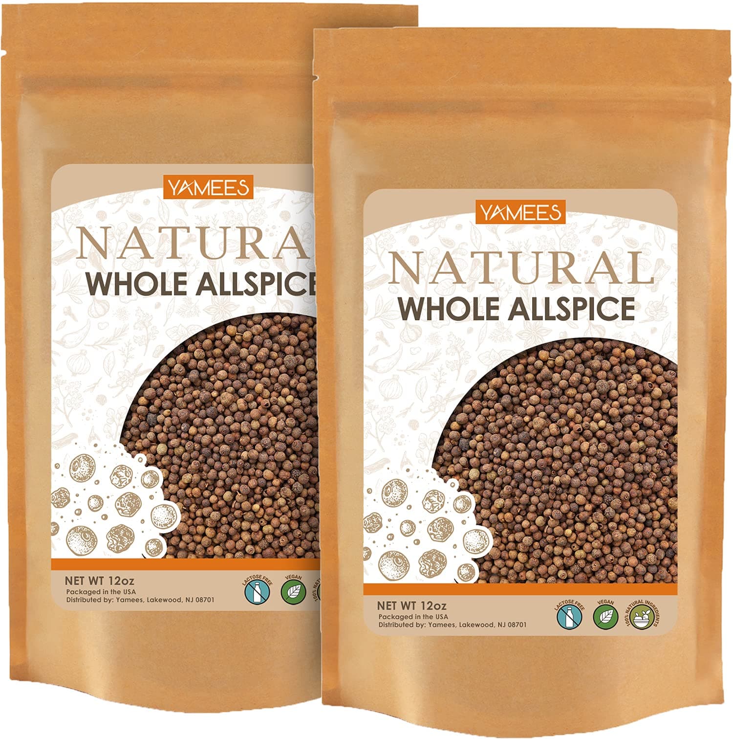 Allspice - 24 Oz (12 Oz Each) - Allspice Berries Whole - Jamaican Pimento - Bulk Spices