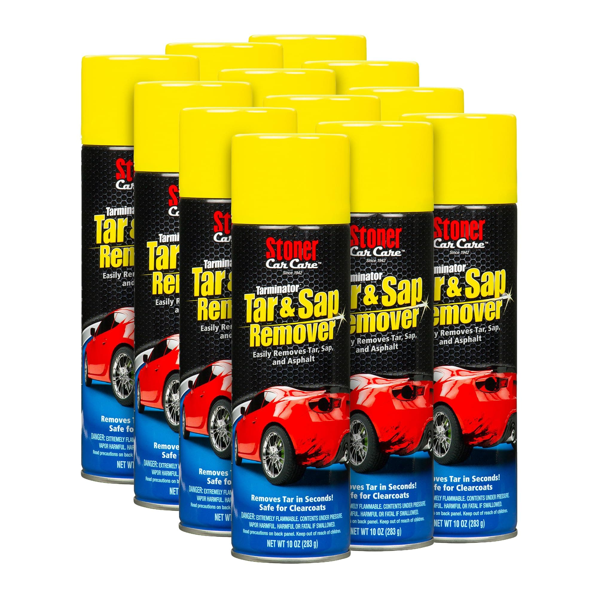 91154-12PK Tarminator Tar, Sap, and Asphalt Remover – Fast Acting Tar and Sap Remover for Cars – Clear Coat Safe Auto Cleaner for Paint, Chrome and Wheels – 10 oz (Pack of 12)
