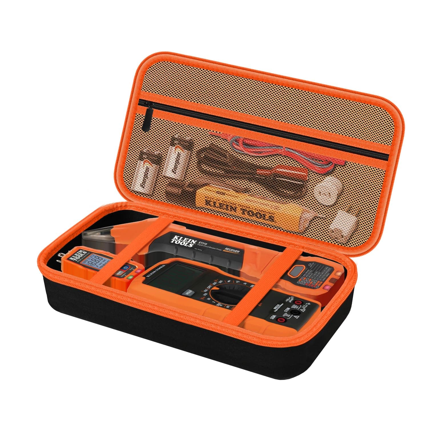 Storage Case Only for Klein Tools Electrical Testers -Hard Protective Carrying Bag Compatible with 80101 Circuit Breaker Finder Kit & ET310/ 69149P Digital Multimeter, XL Size (Does NOT Include Tools)