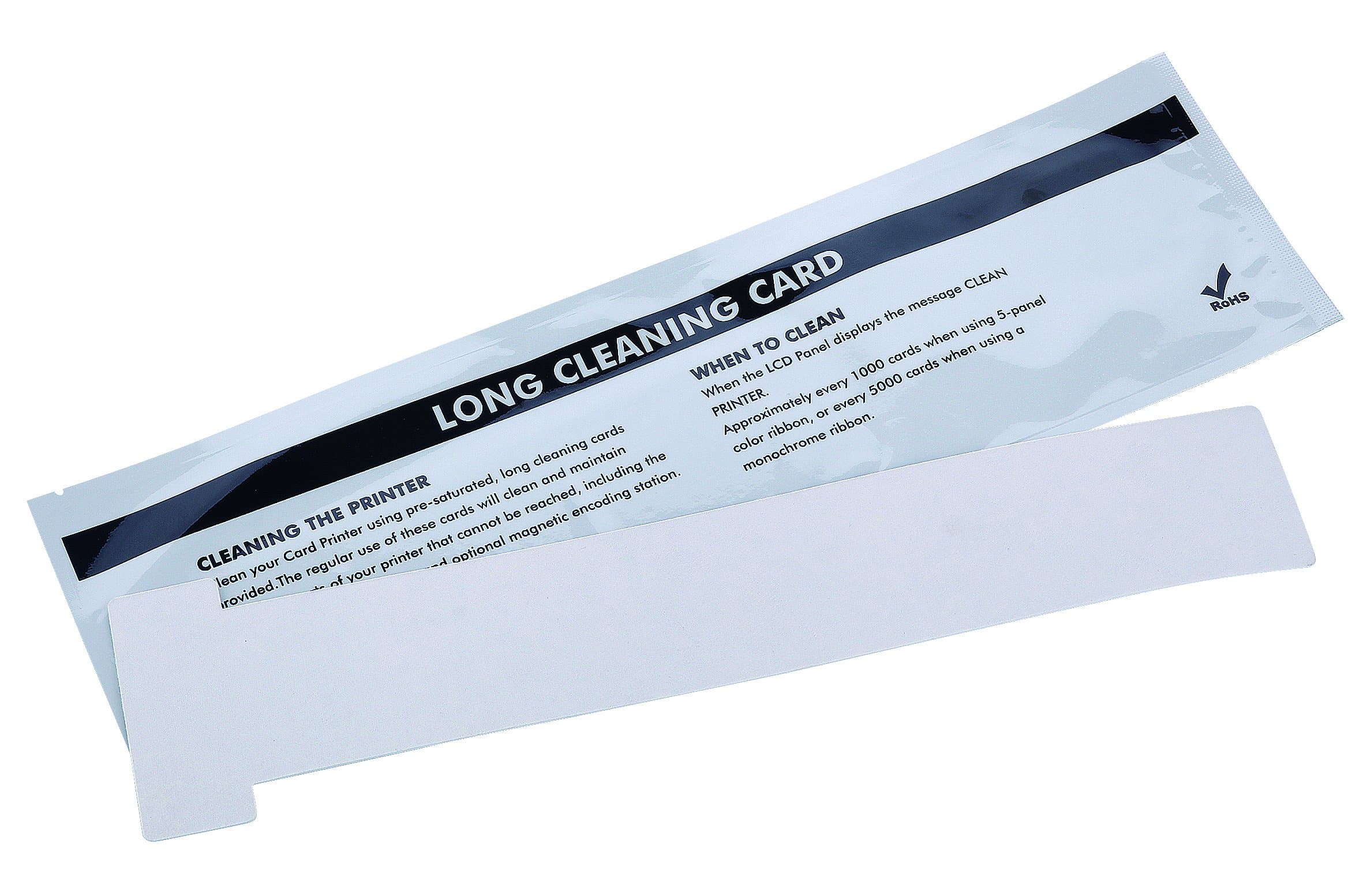 Long Cleaning Cards T Card 326mm for Evolis Acl004, Pack of 10 pcs