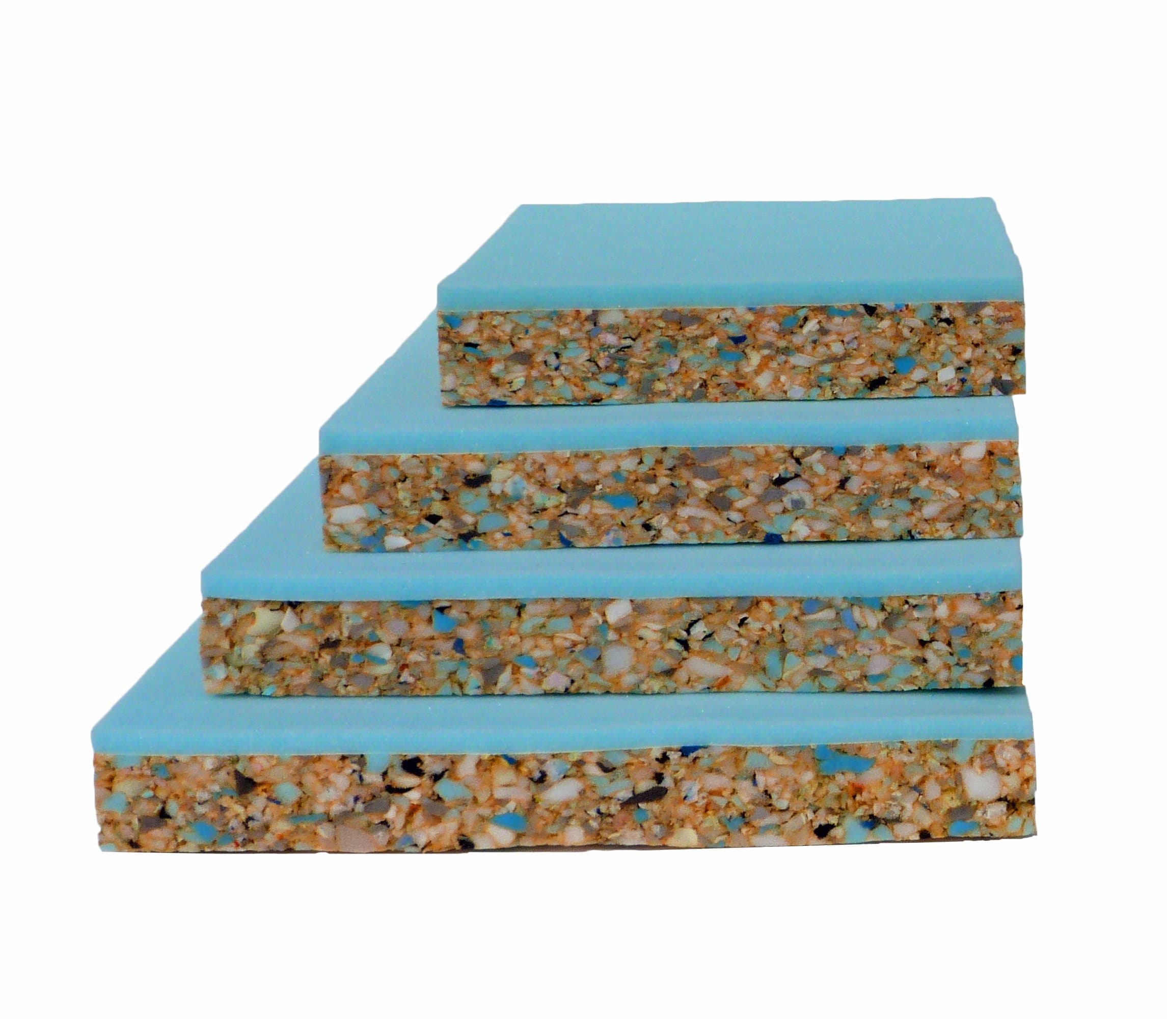 Efoam 2.5" THICK SQUARE BAR STOOL/CHAIR FOAM PADS BONDED - SUPER FIRM UPHOLSTERY FOAM (12" x 12")