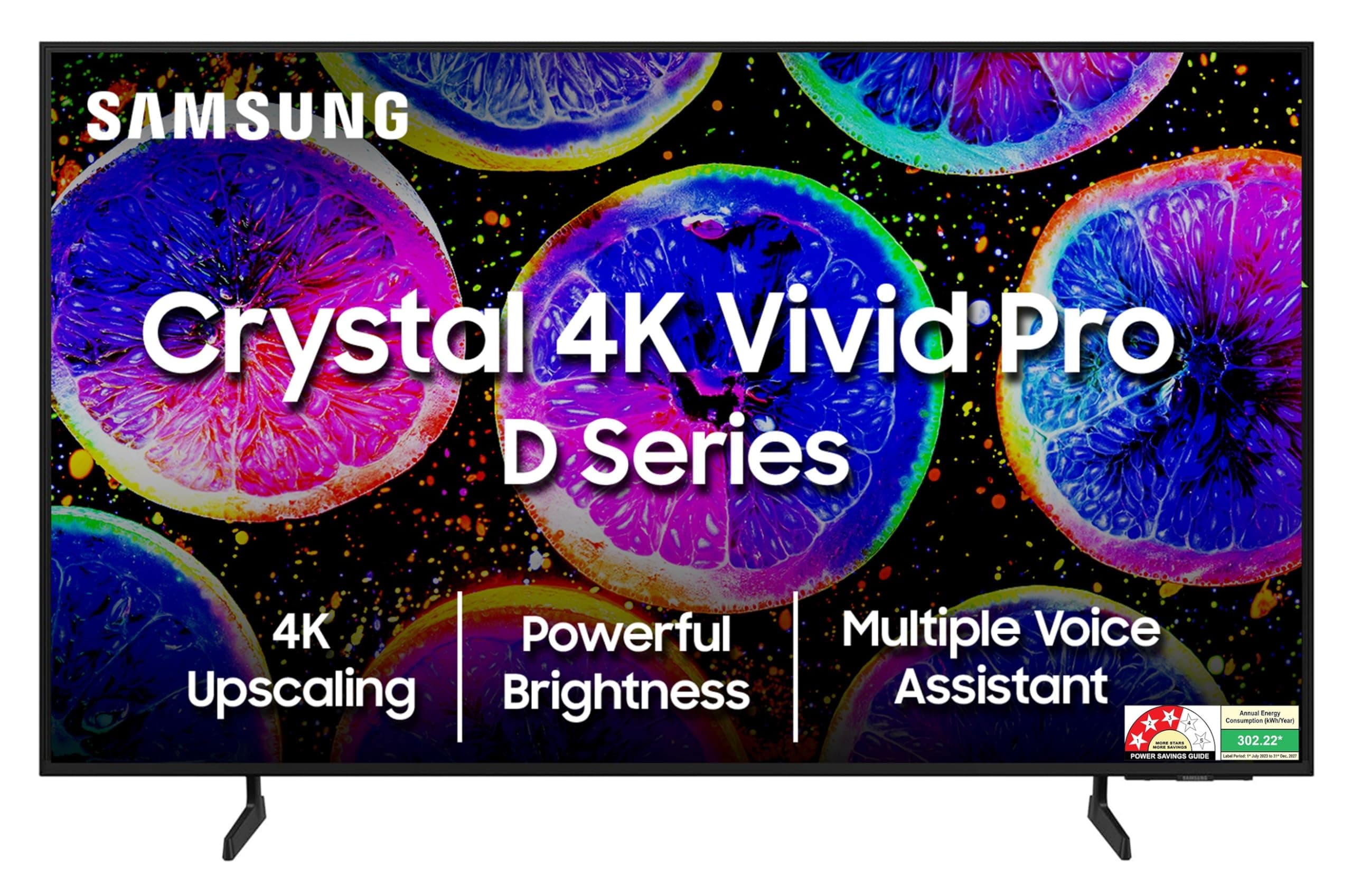 189 cm (75 inches) D Series Crystal 4K Vivid Pro Ultra HD Smart LED TV UA75DUE77AKXXL (Black)