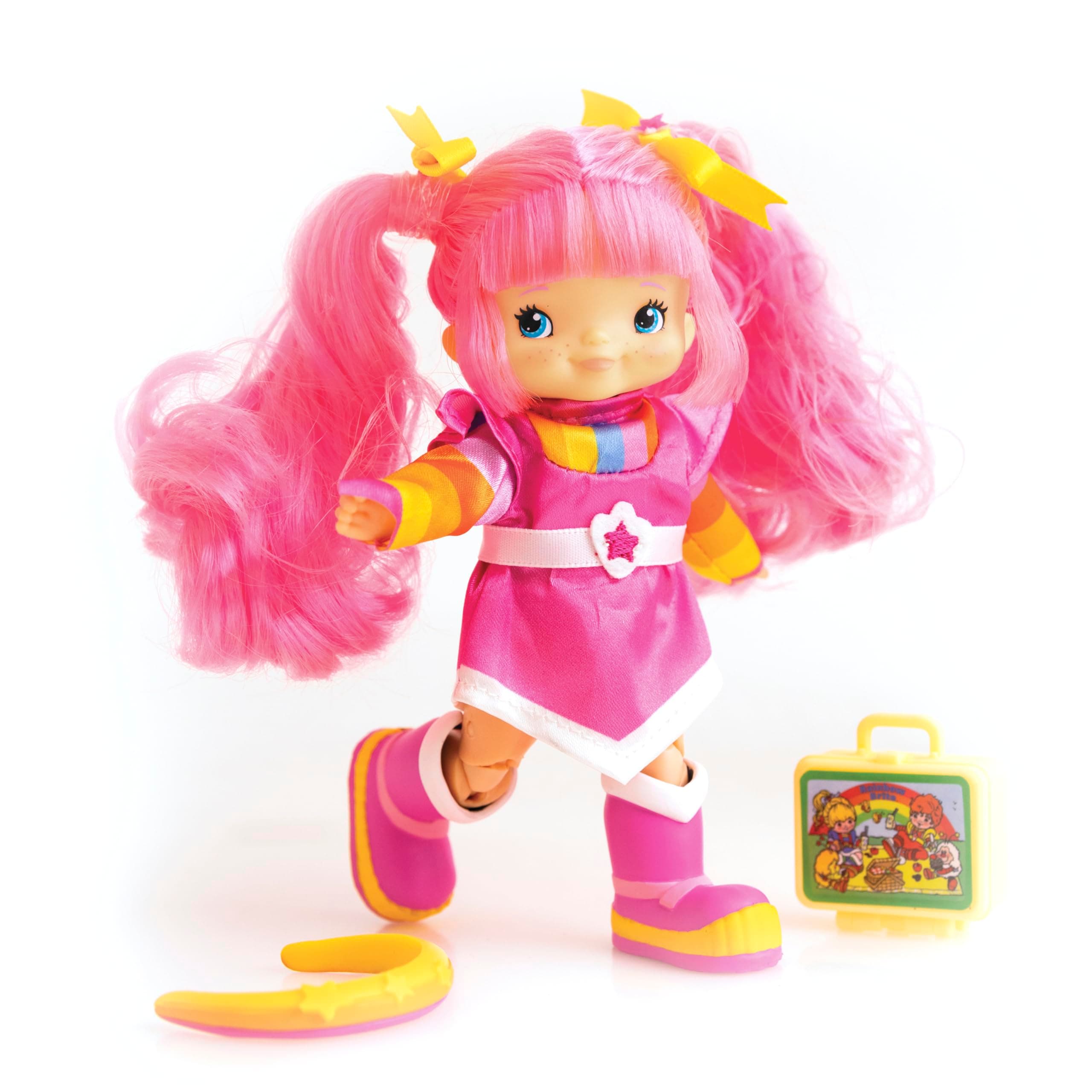 Rainbow Brite 5.5-inch Tickled Pink Poseable Fashion Doll