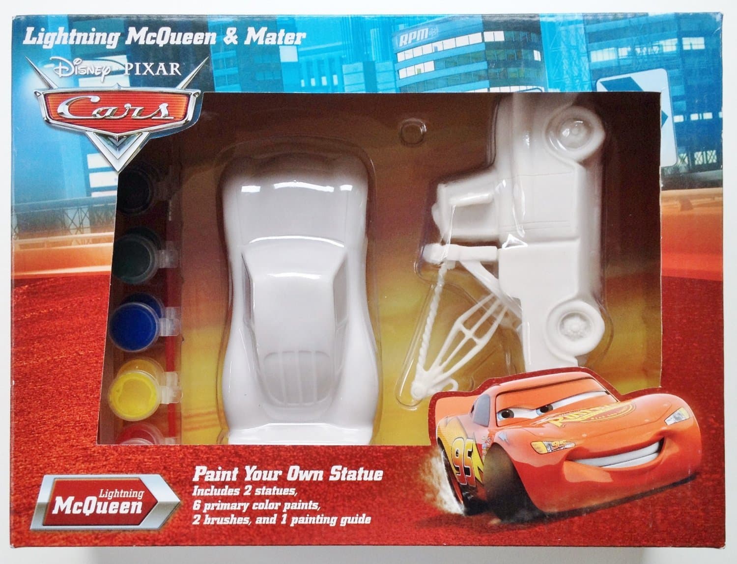 Disney Pixar CARS: McQueen & Mater Paint Your Own Statue
