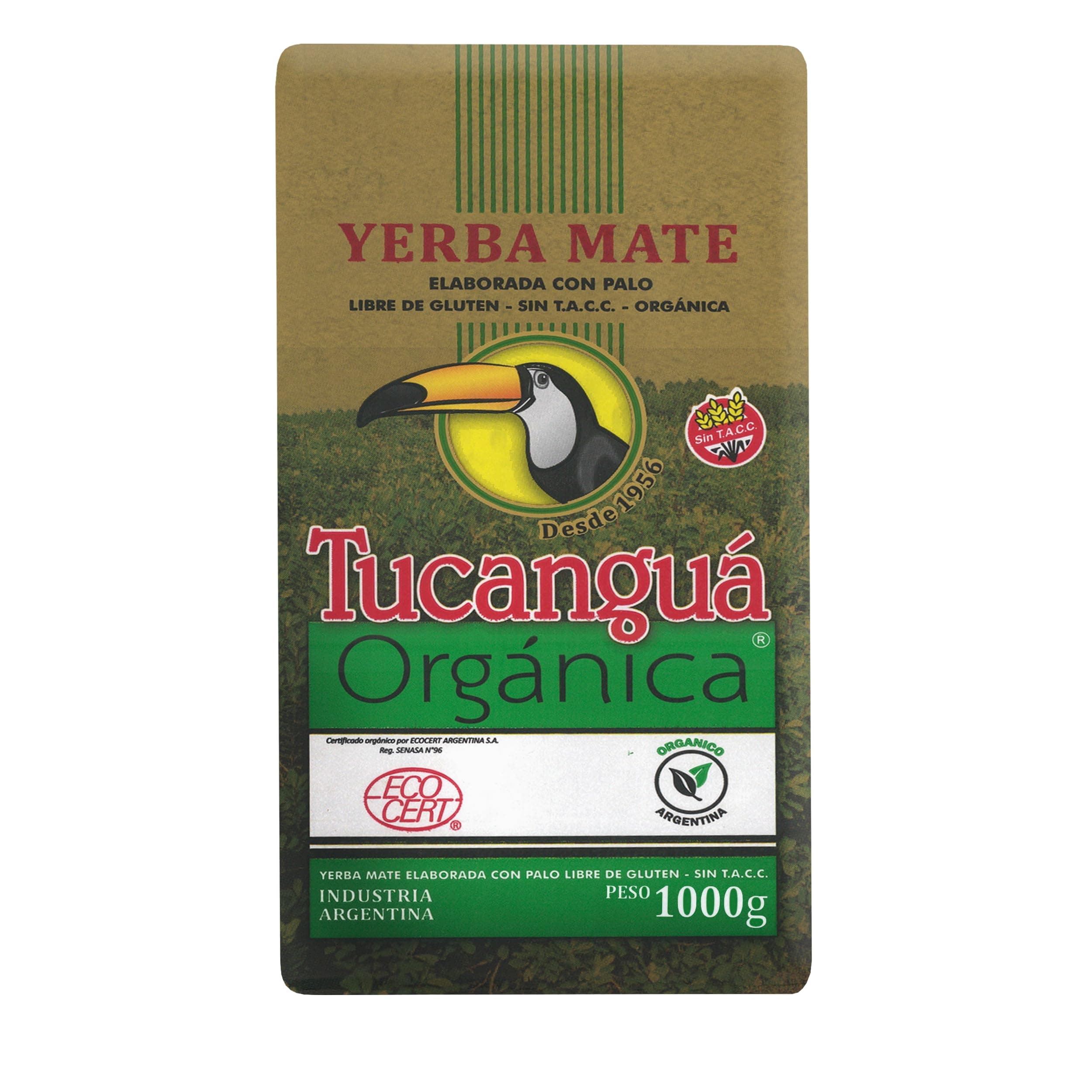 Tucanguá Organic Yerba Mate Loose Leaf Tea Traditional South American Tea Drink 2.2 lb 1 kg