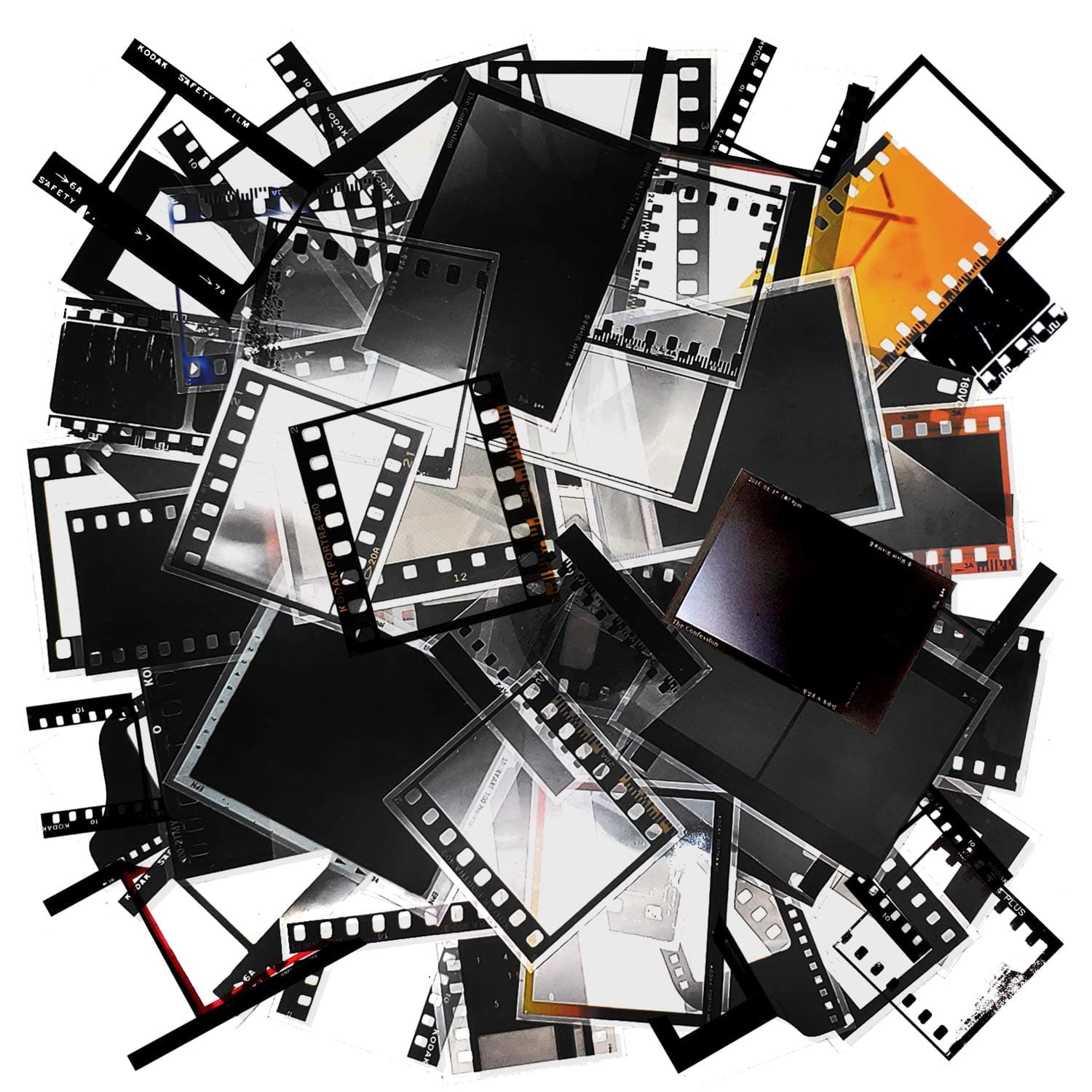 5 Packs Retro Camera Film Sticker Decorative Filmstrip Scrapbook Sticker Photo Frame Sticker for Cinema Decoration Film Festival Poster DIY Photo Album Scrapbooking Diary Arts and Crafts (Memories)