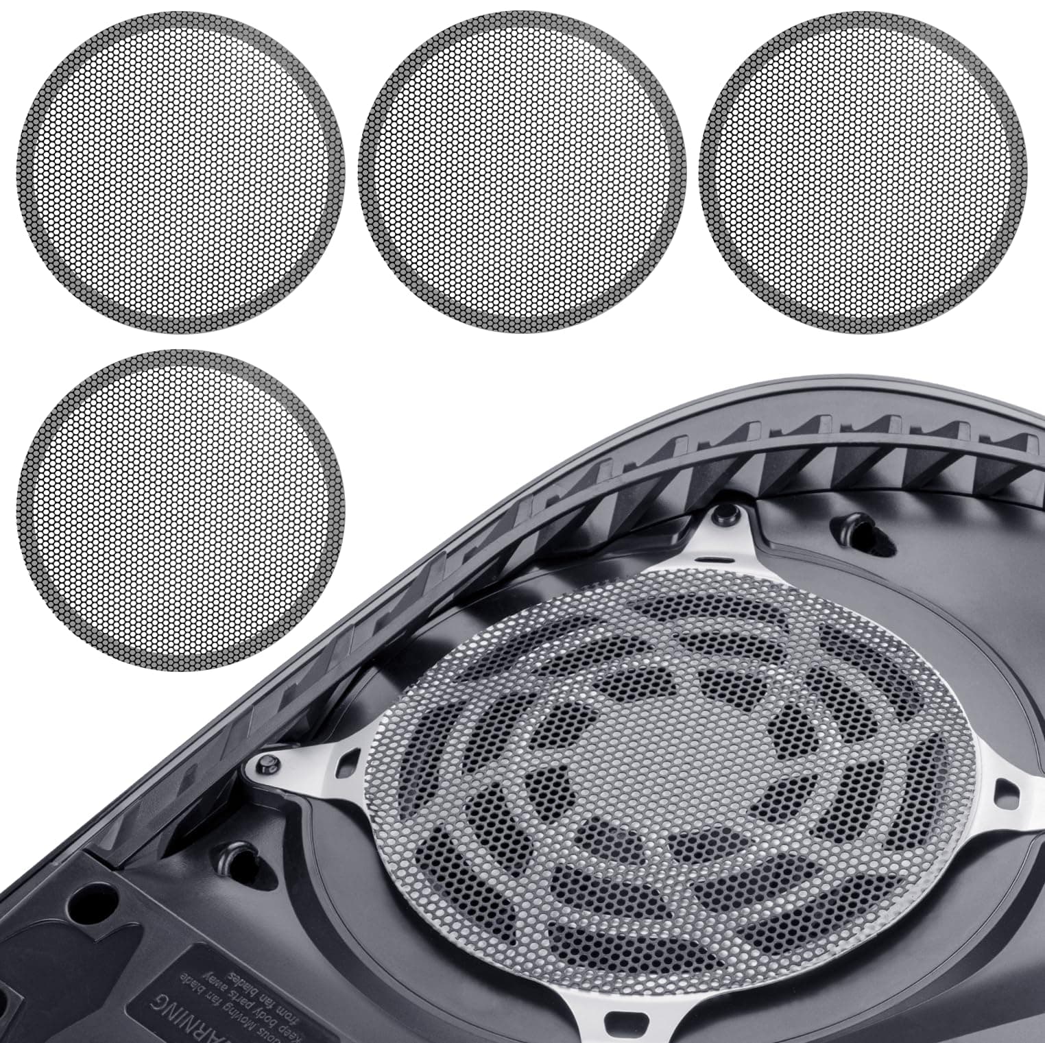 JOYJOM4 Pack Dust Filter for PS5 Heatsink Fan, Dust Cover with Cooling Vents for PS5 Heatsink Fan