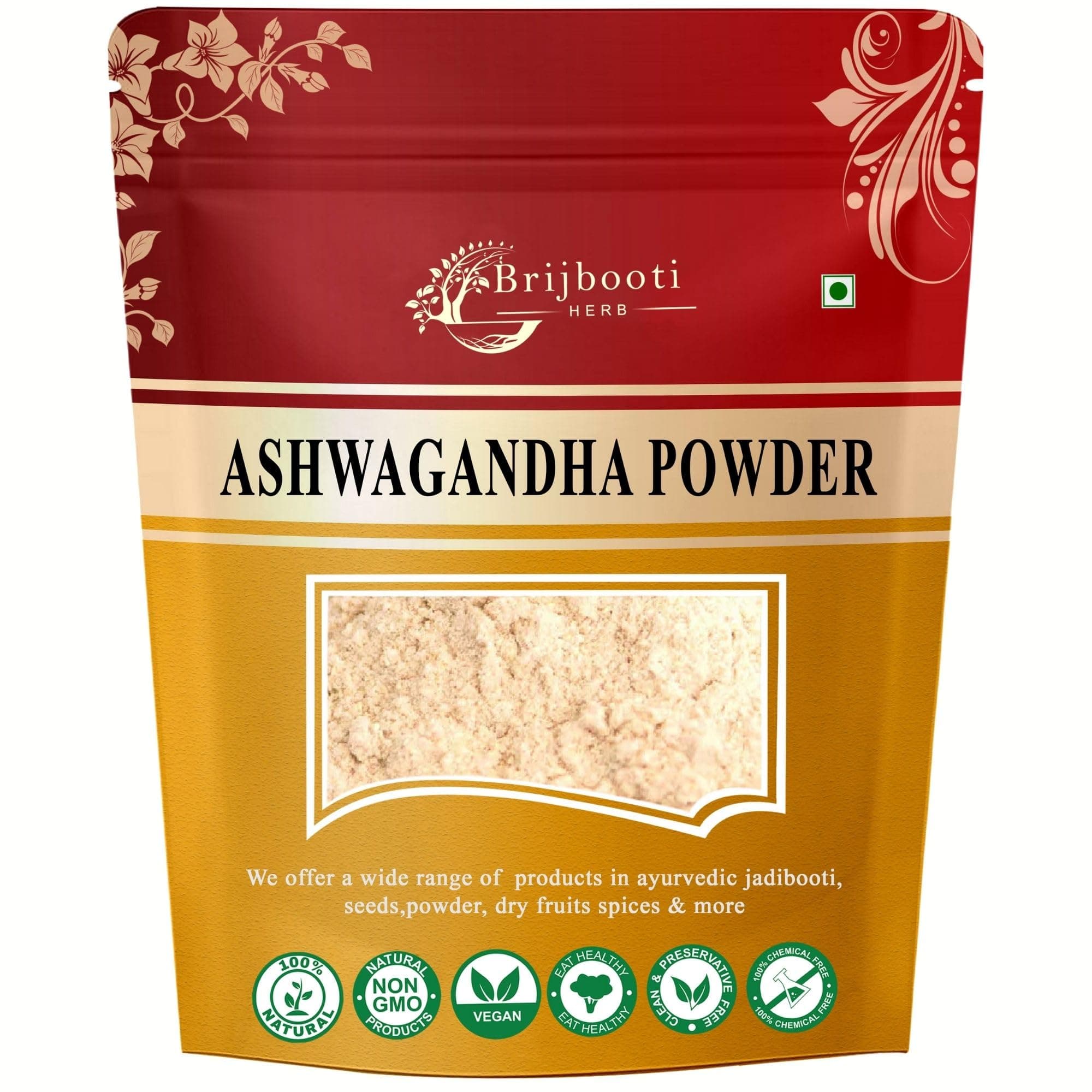 Nagori Ashwagandha Root Powder -(250 Gr) - Natural Asgandh - Indian Ginseng - Withania Somnifera