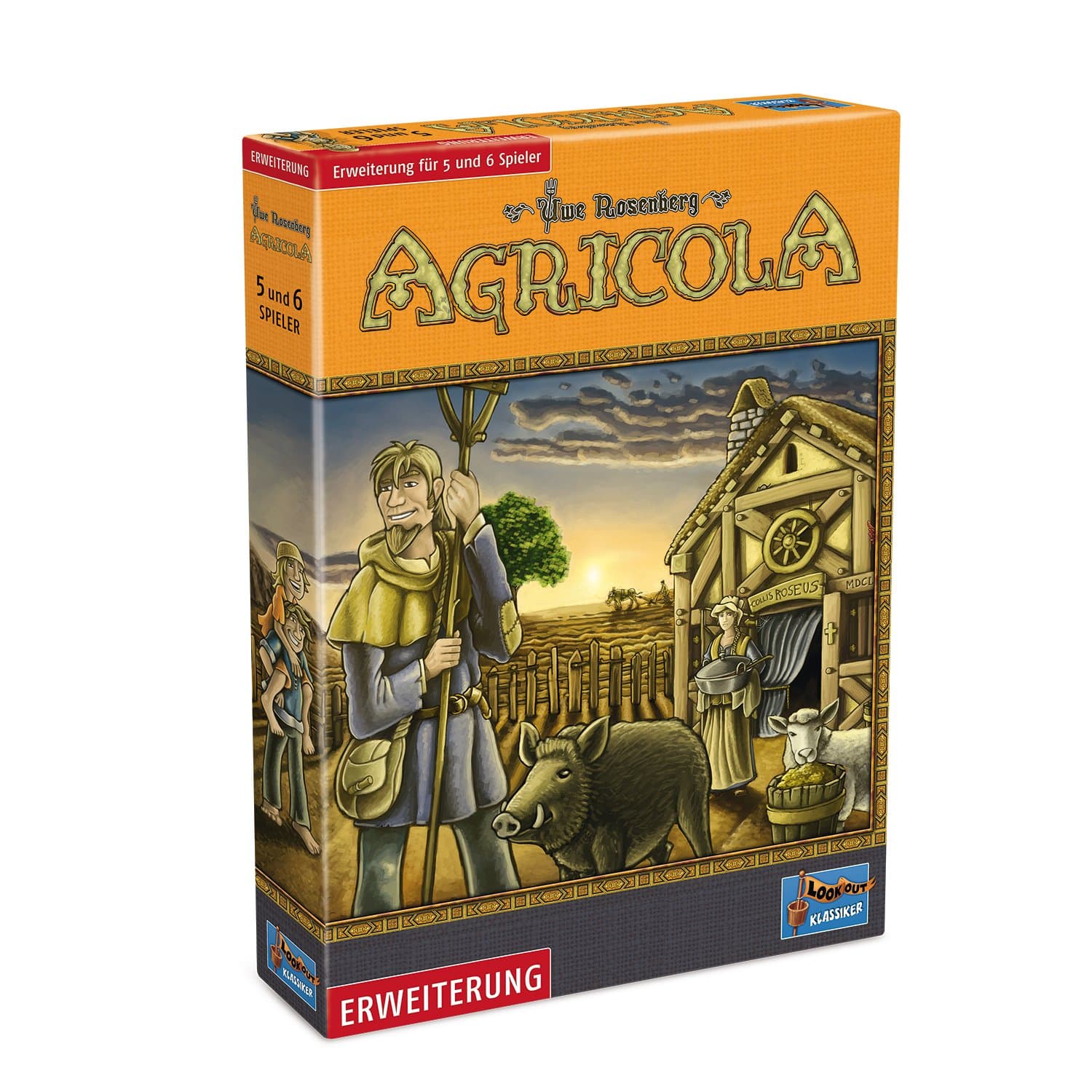Lookout Games LOG01086 Agricola Erweiterung Für 5-6 Spieler Board Game