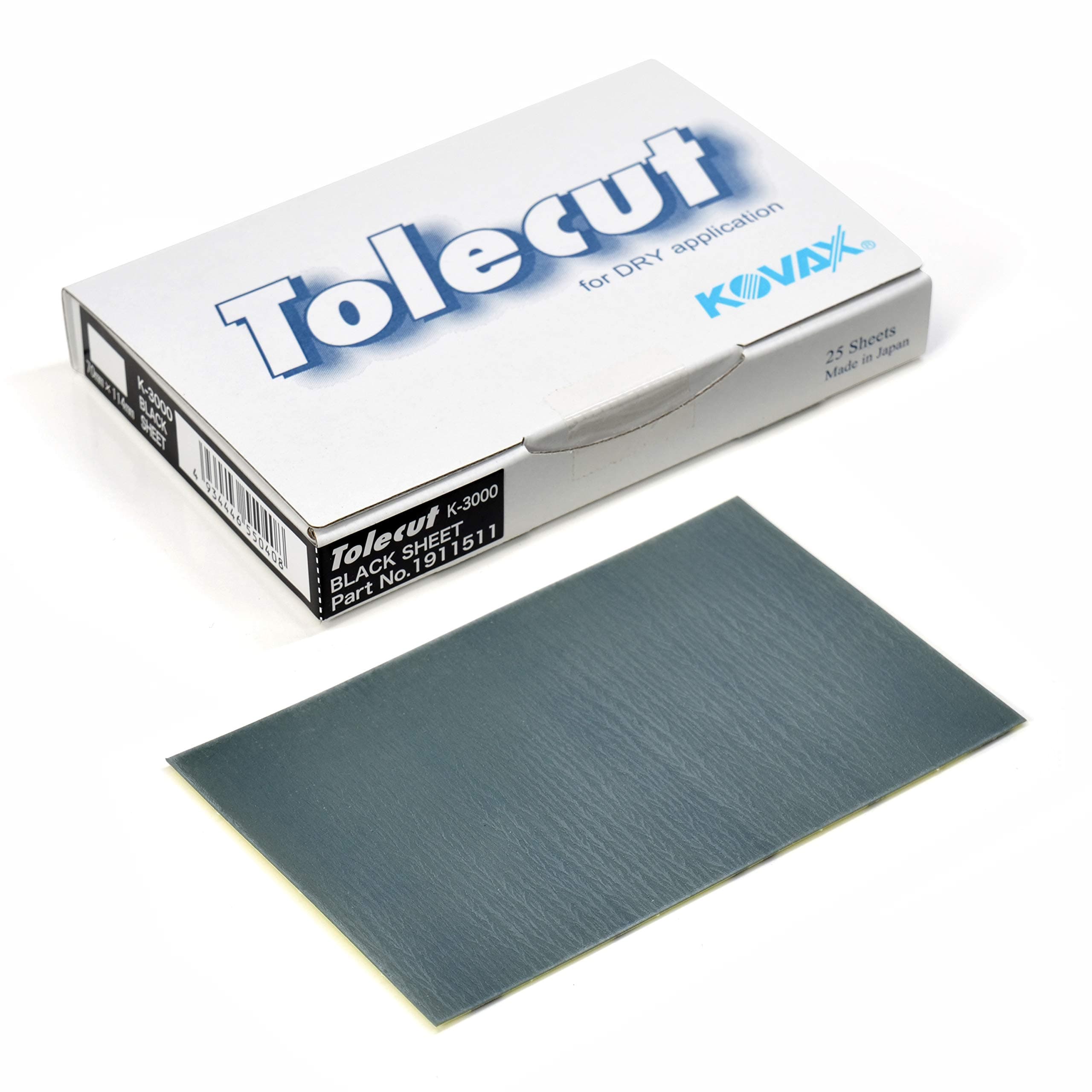 Tolecut PSA Full Sanding Sheets, Black K-3000, 191-1511, 25 Sheets