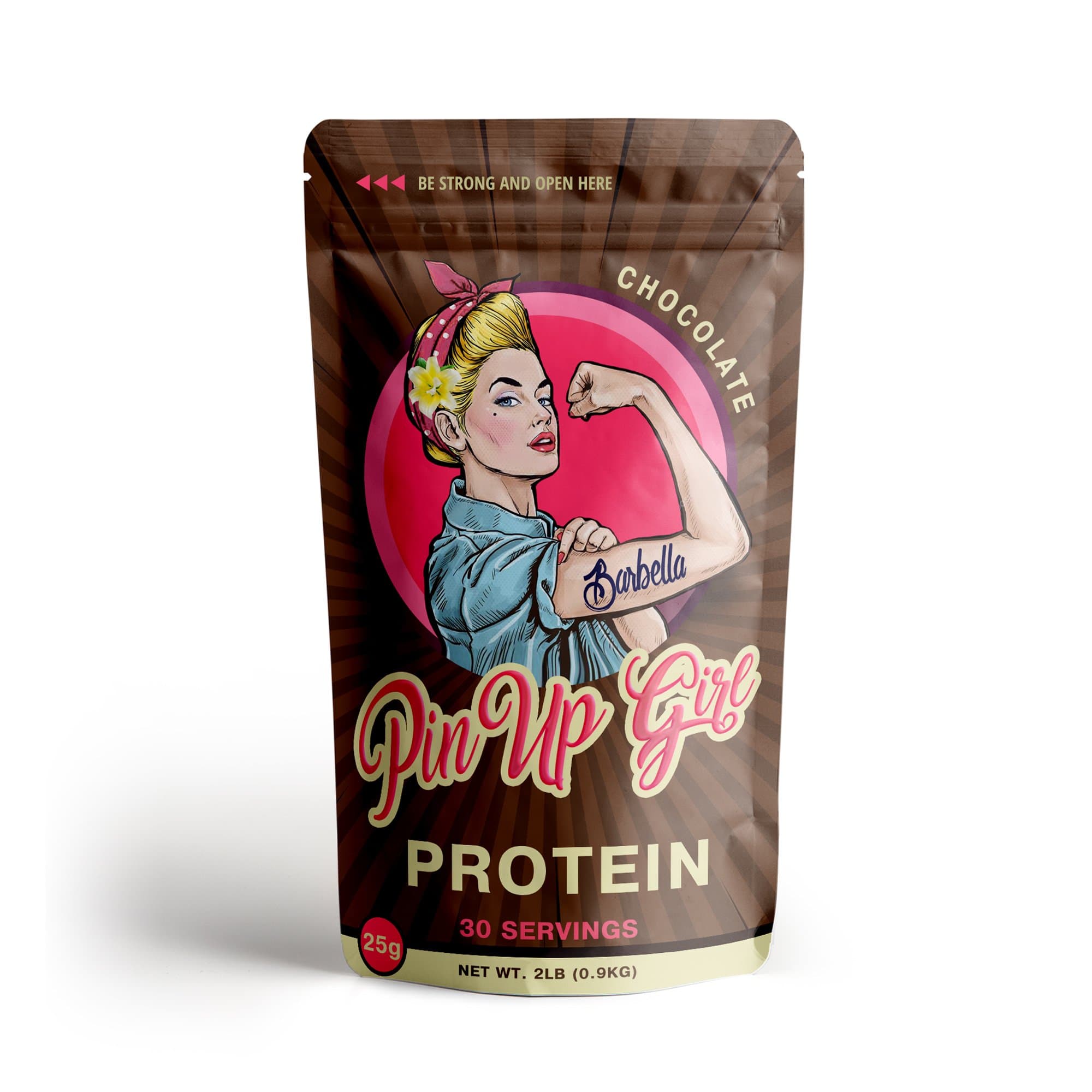 Pin Up Girl Protein Whey Isolate Powder – 25 Grams of Protein Per Serving – Low Calorie, Fat Free, Sugar Free, Zero Carb – for Women (30 Servings) Chocolate