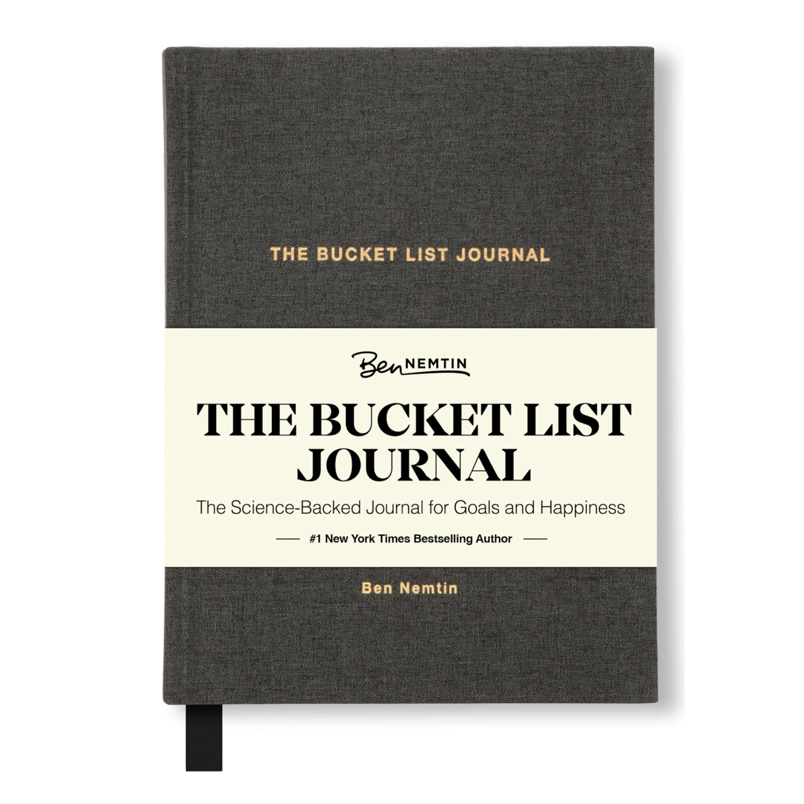 The Bucket List Journal Ben Nemtin Science-Backed Guided Journal for Goals & Happiness, 1 Pack