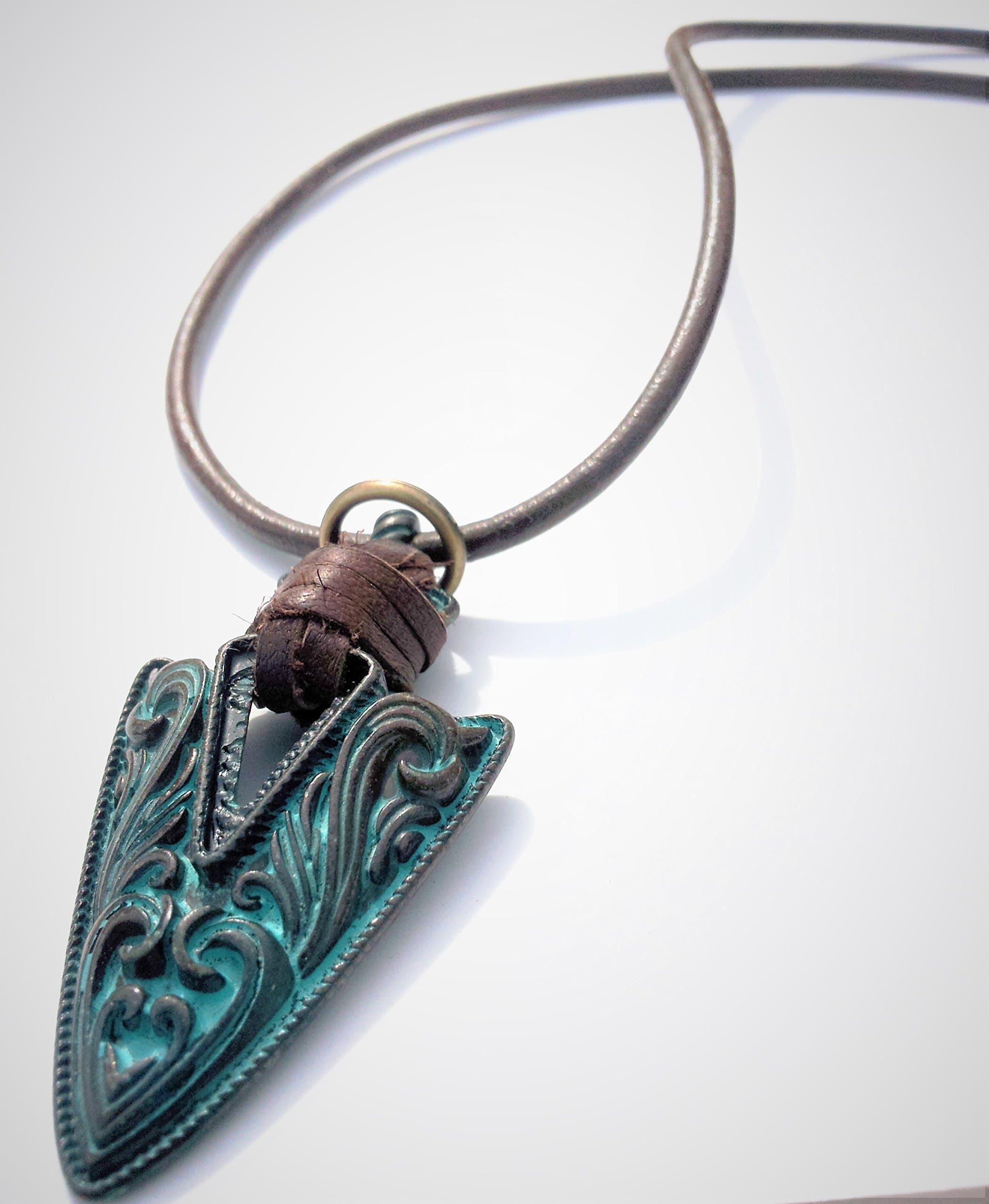 Men's Arrowhead Necklace for him Men Jewelry