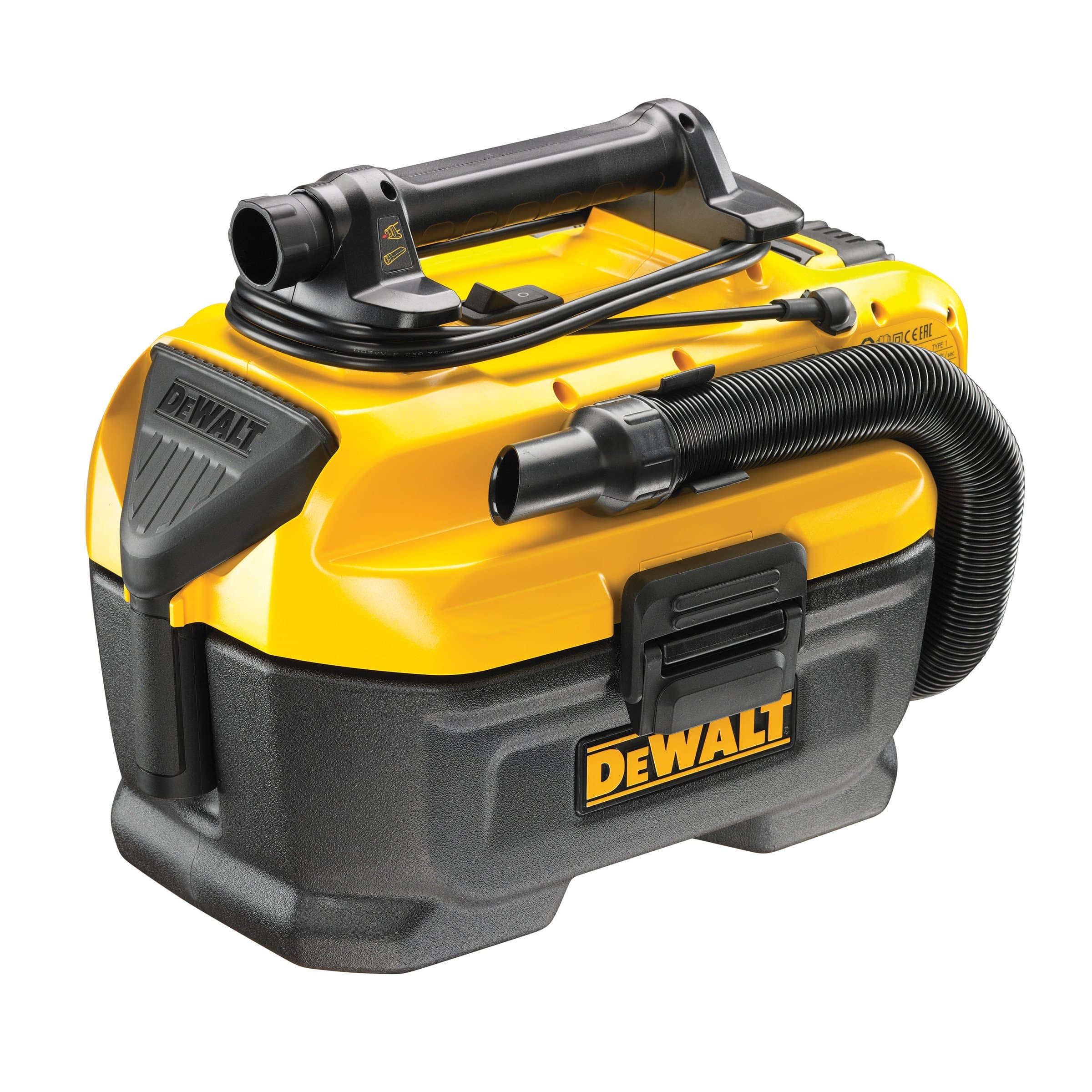 DCV584L-GB Flexvolt 18V Cordless/Corded XR Wet/Dry Vacuum (Body Only), 300 W, 54 V, Yellow