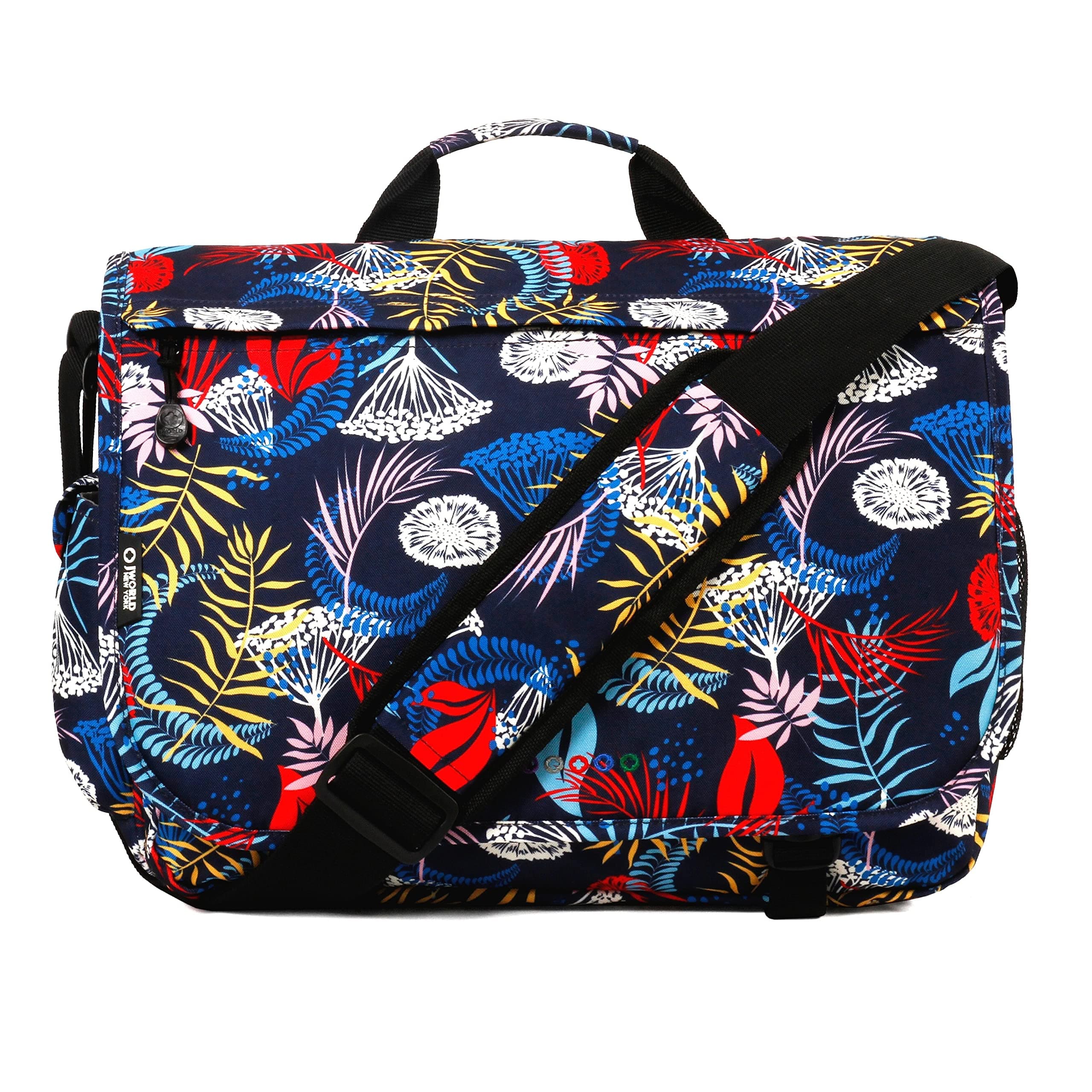 J World New YorkThomas Laptop Messenger Bag, Botanic