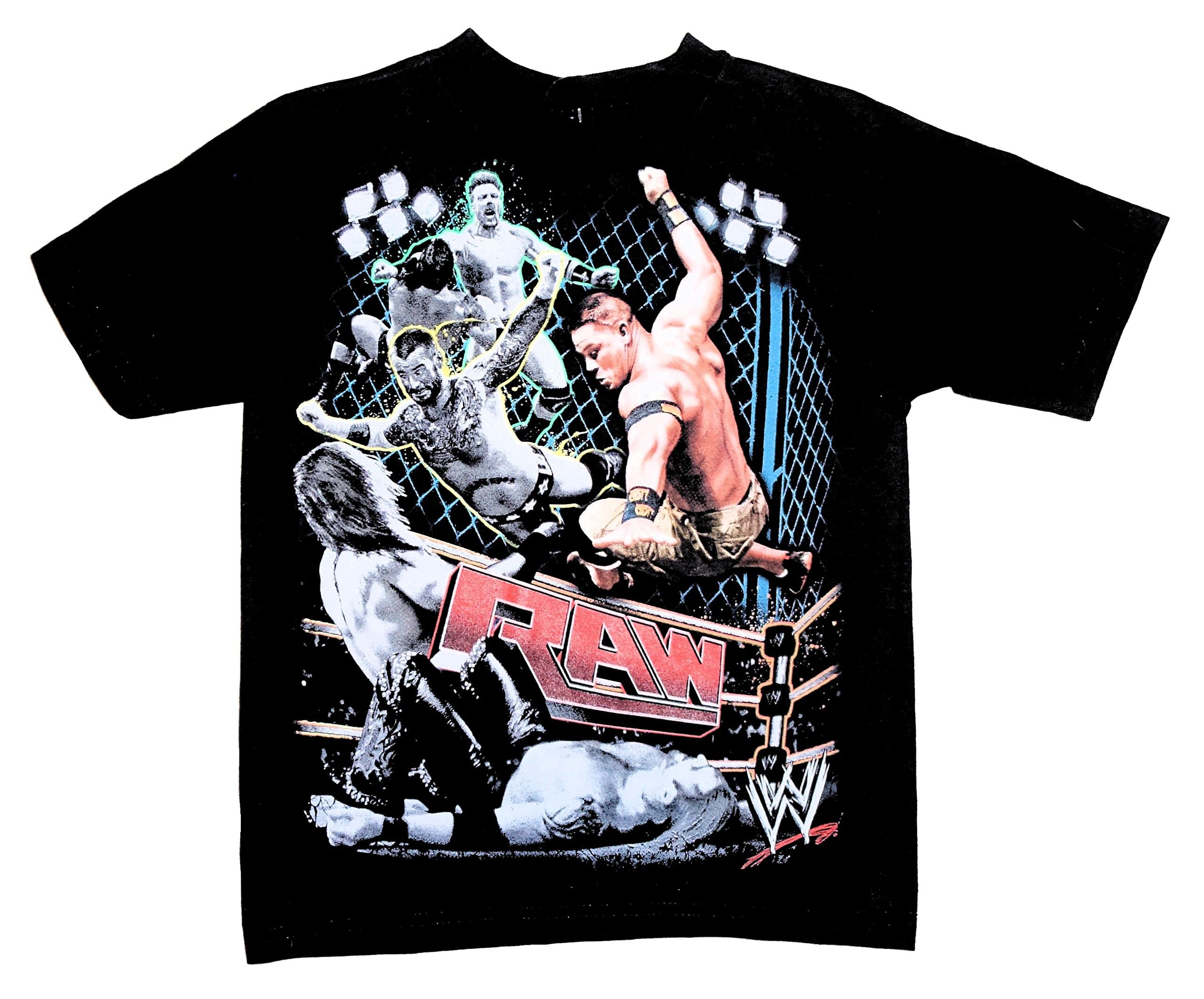 WWE RAW Wrestler Little Boys Tee T-Shirt Top (X-Small 4/5)