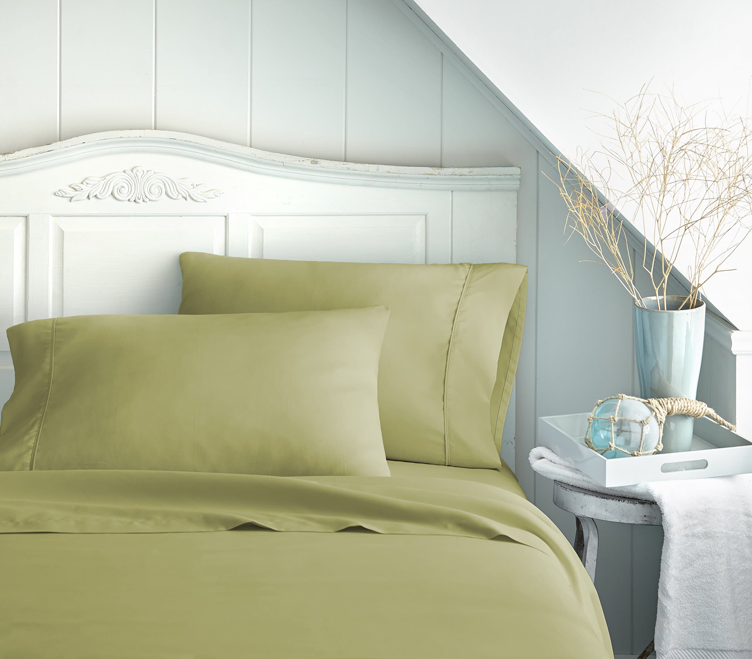 Becky Cameron Ultra Soft 4 Piece Sheet Set, Sage, king