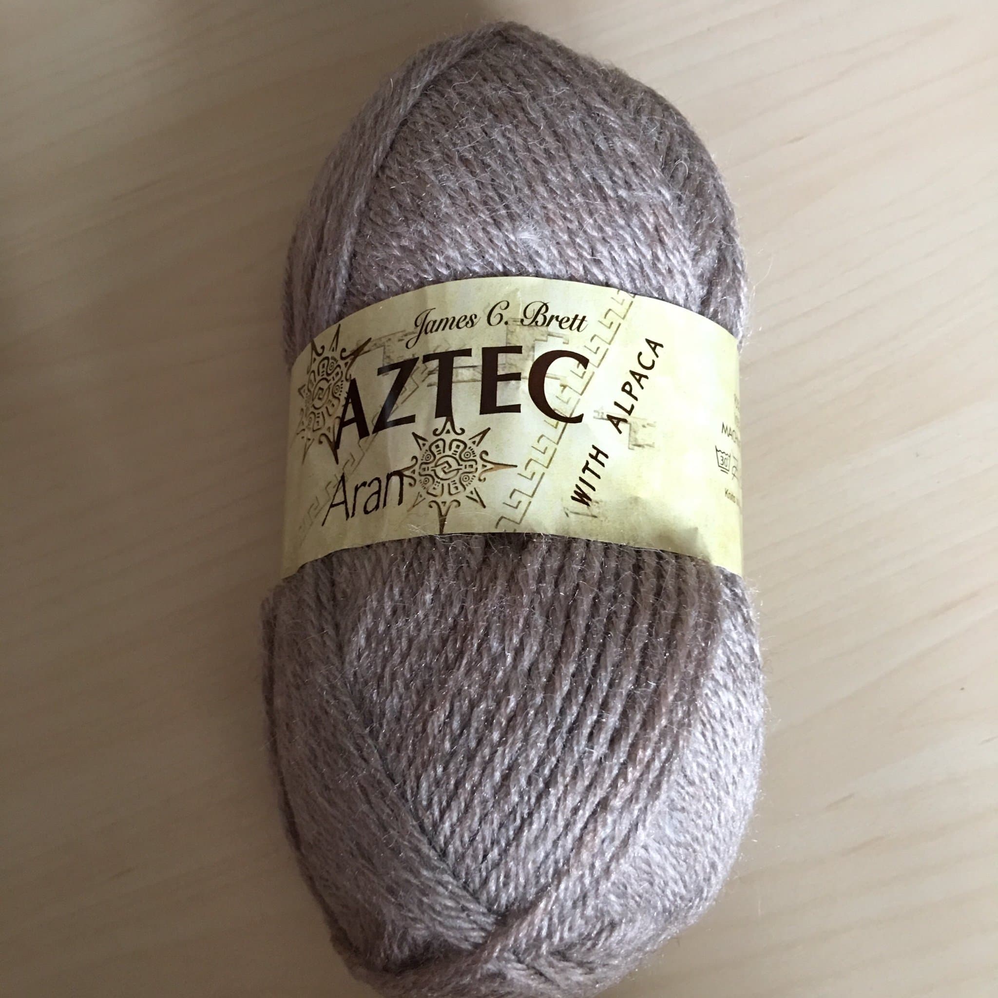James C Brett Aztec Aran with Alpaca Knitting Wool 100g Ball (AL11 Dark Grey)