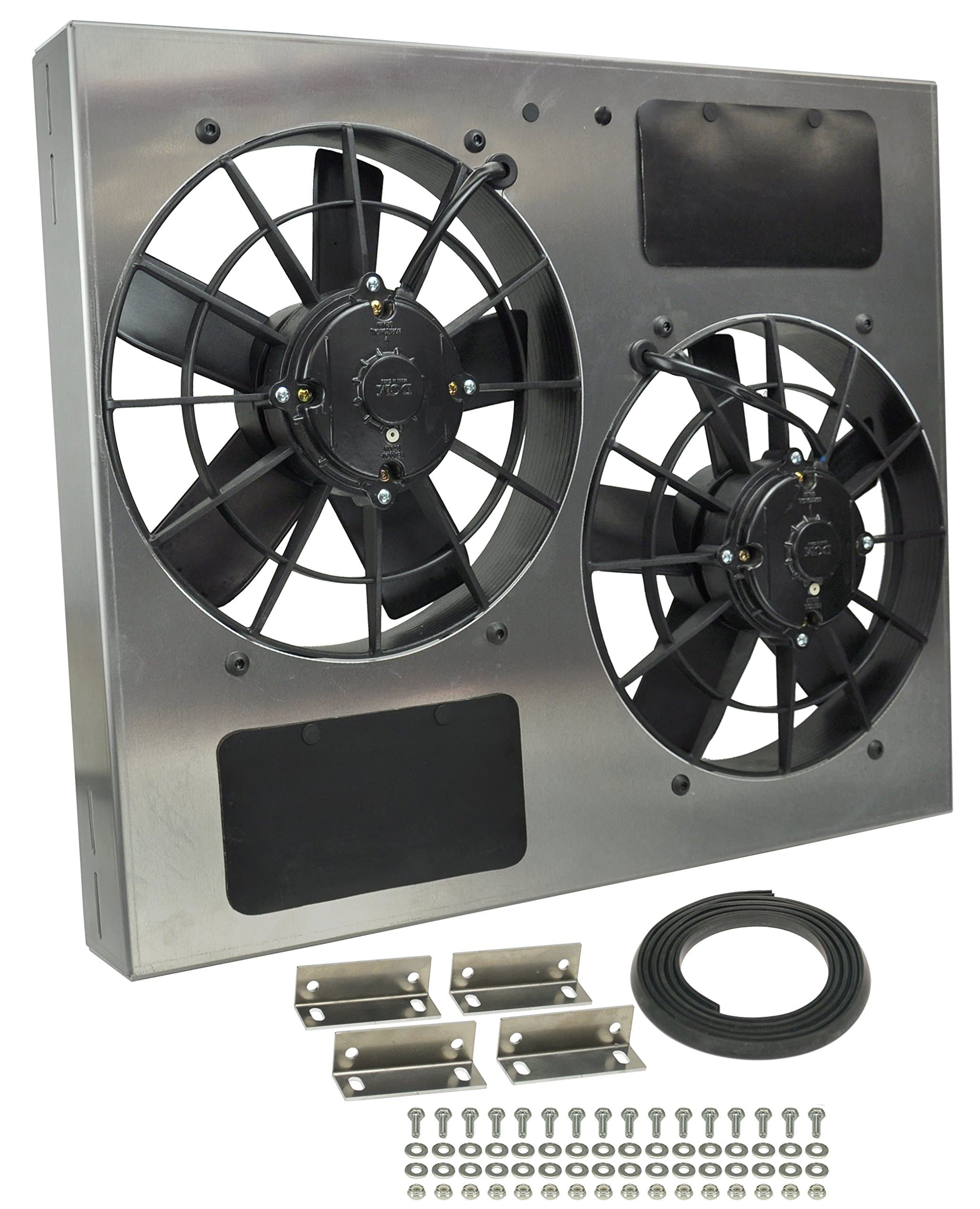 16835 Dual Radiator Fan with Aluminum Shroud Assembly