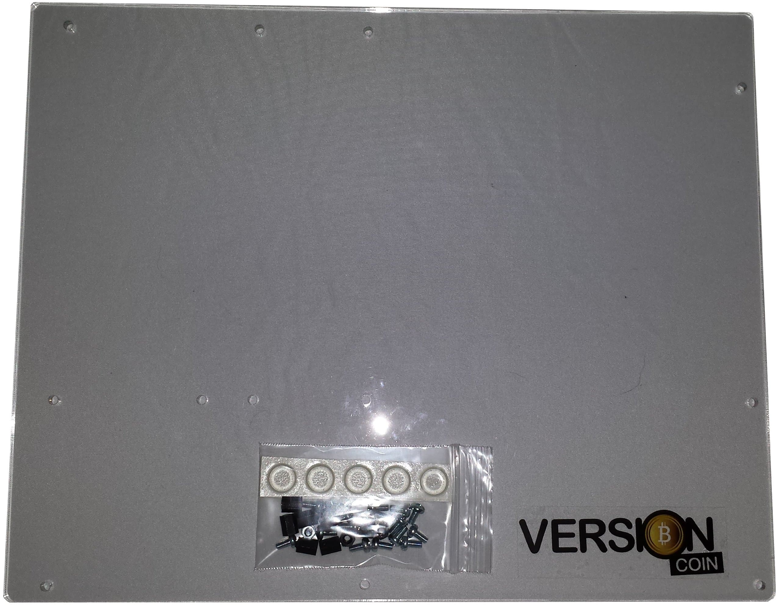 Acrylic ATX Motherboard Tray for Bitcoin/Litecoin mining or test bench/work bench machine - Black Nylon Standoffs