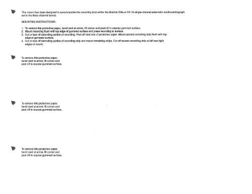 ECG EKG Mount Card Burdick 7037 Compatible Medical Cardiology Machines 1 Pack per Case