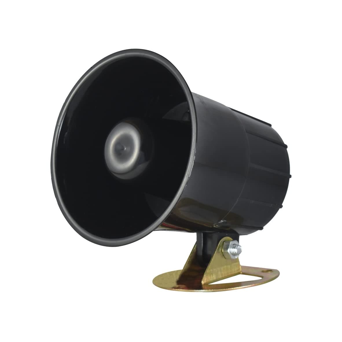 iota CAP123, 12V DC -115 dB ABS Hooter Alarm for Security, Loud Sound (300-400 m, Medium, Black)