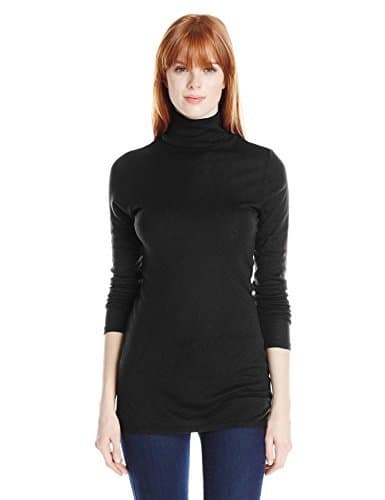 Michael Stars Women's 1x1 Slub Long Sleeve Turtleneck Tunic Top