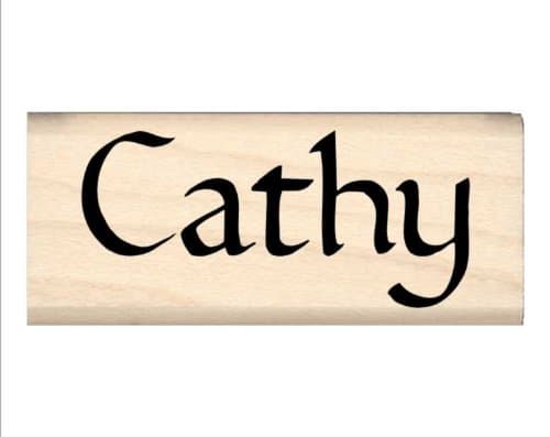 Stamps by Impression Cathy Name Rubber Stamp
