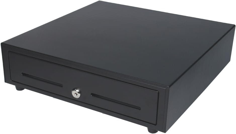 Star Micronics CD3-1616 Traditional 5 Bill / 8 Coin Cash Drawer with 2 Media Slots and Included Cable (16" x 16") - Black