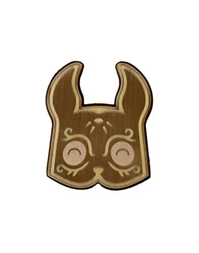 Sanshee Bioshock - Sander Cohen Mask Bronze Plated Enamel Pin