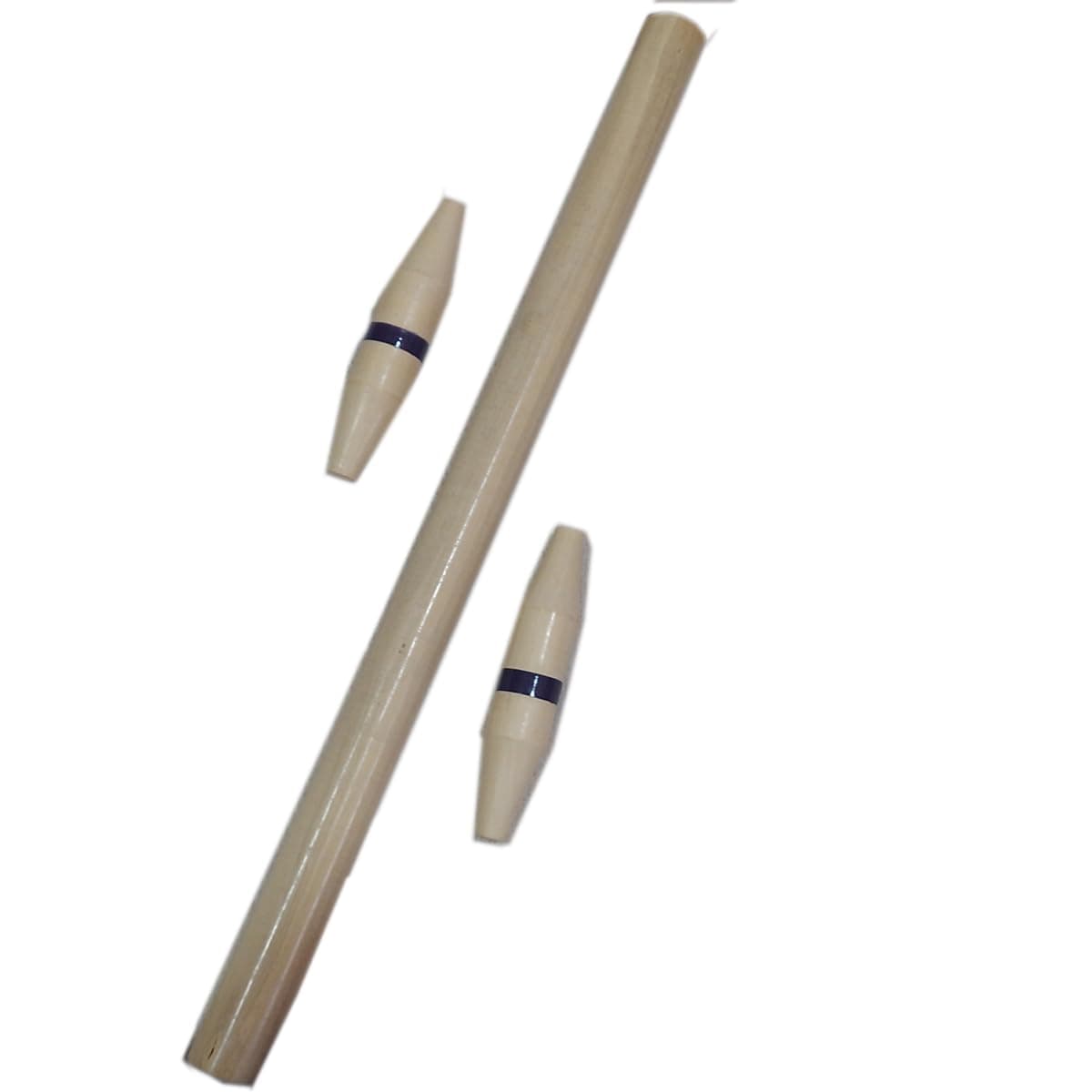 Funwood Games Exclusive Indian Traditional Gilli Danda | The Stick and Peg Game | Viti & Dandu | for Kids & Family Outdoor Game Play Set (17 inch Danda)