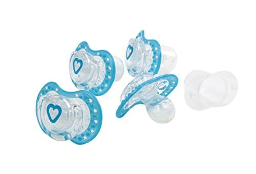 Haberman Lovi Soother (3-6 Months, Pack of 4, Blue)