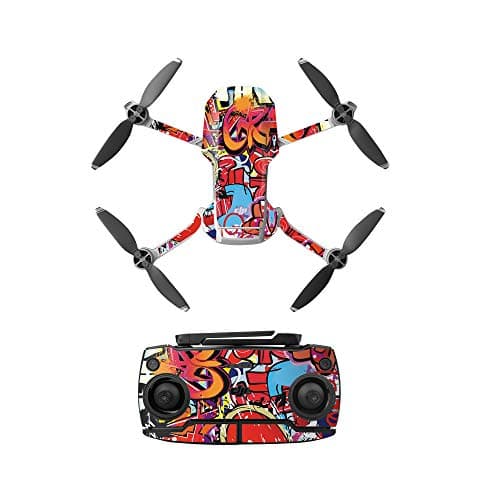 Yifant PVC Drone Sticker for DJI Mavic Mini Drone Accessories Waterproof Skin Guard Scratch-Proof DIY Accessory (Street Art)
