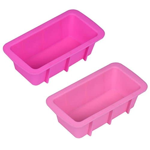 Dolloress Non Stick Silicone 16x8.5x5cm Rectangle Pink Bread Loaf Cake Mold Bakeware Baking Pan Oven Mould