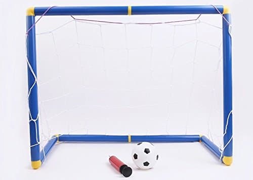 Vandue Corporation 1 Set Portable Children Mini Football Goal Post + Net + Ball + Pump Soccer Goal