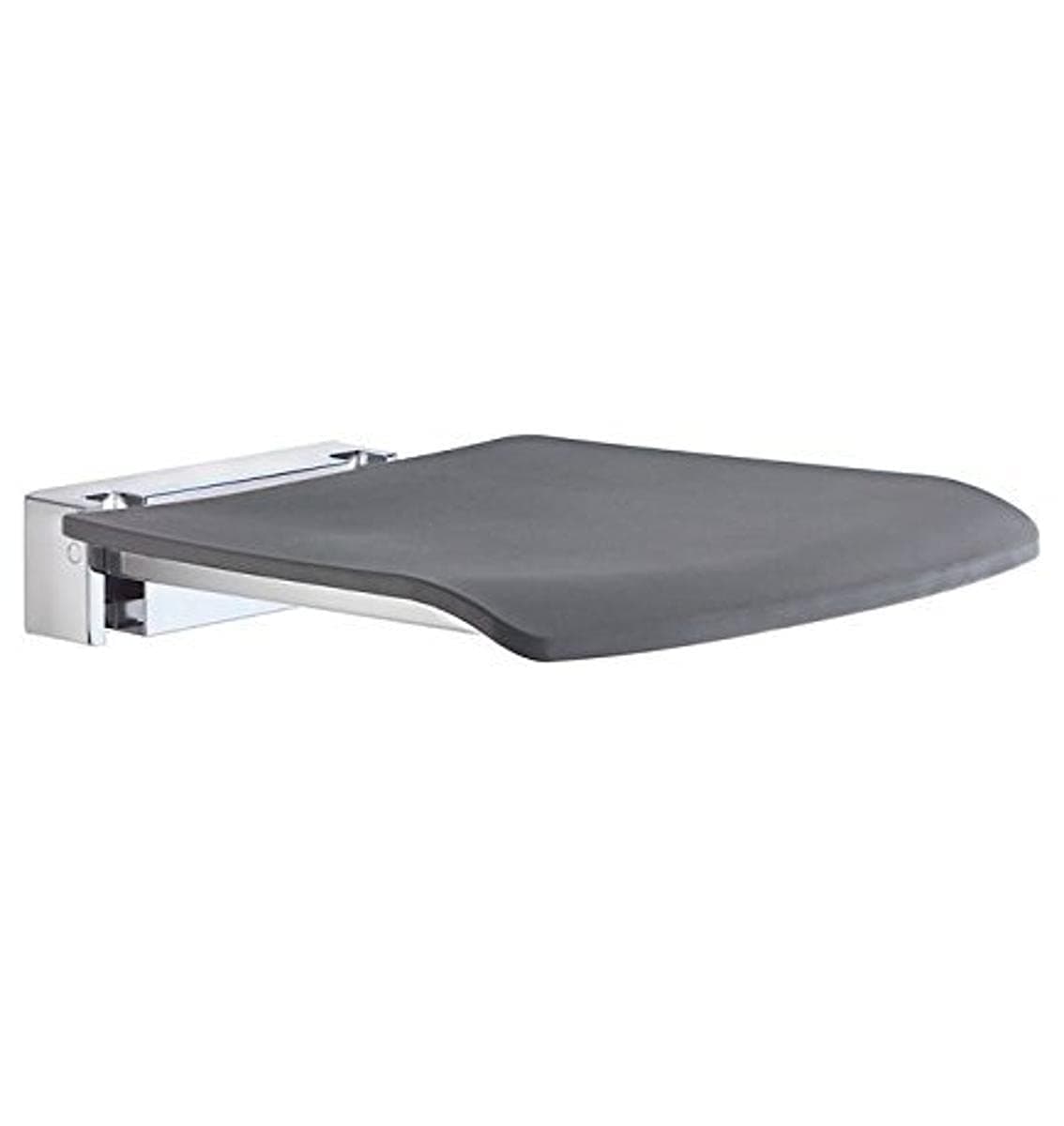 Smedbo FK414 Folding Wall Mounted Shower Seat, Grey