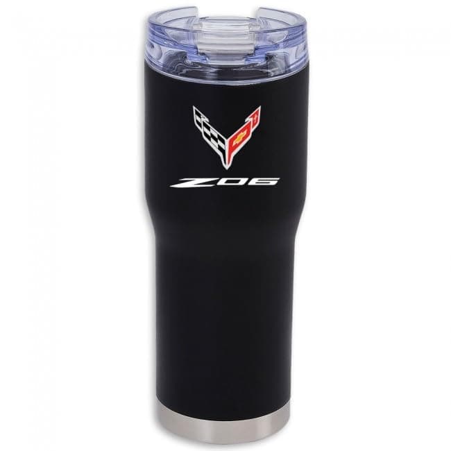 C8 Z06 Corvette Vacuum Insulated Tumbler - 20z Stainless Steel Travel Coffee Mug