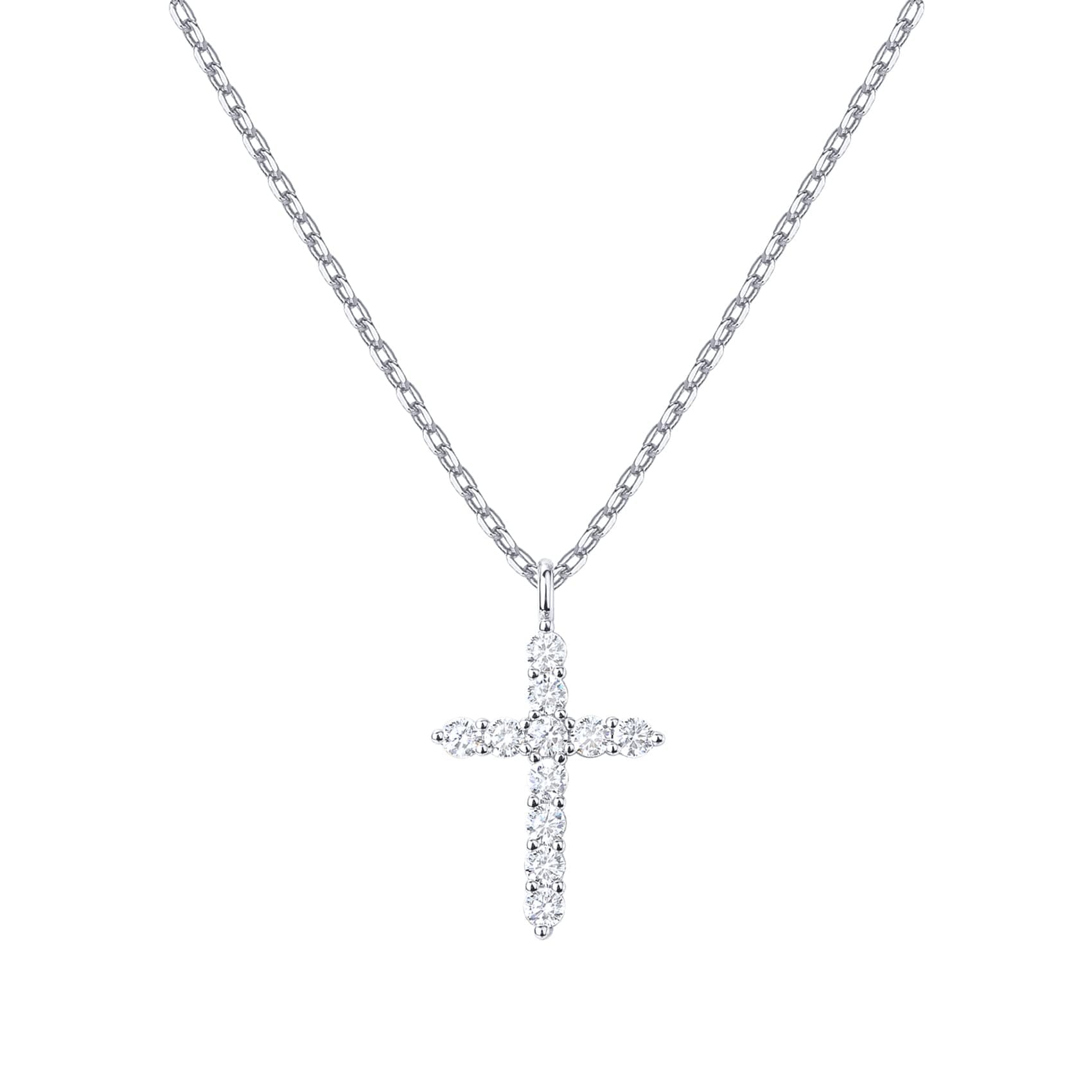 PAVOI 14K Gold Plated Cross Necklace for Women – Cross Pendant with Cubic Zirconia - Gold Necklaces for Women - Trending Fashion Jewelry