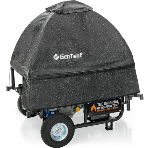 GenTent Safety Canopies Generator Running Cover - Universal Kit (Standard, Black) - for Open Frame Generators