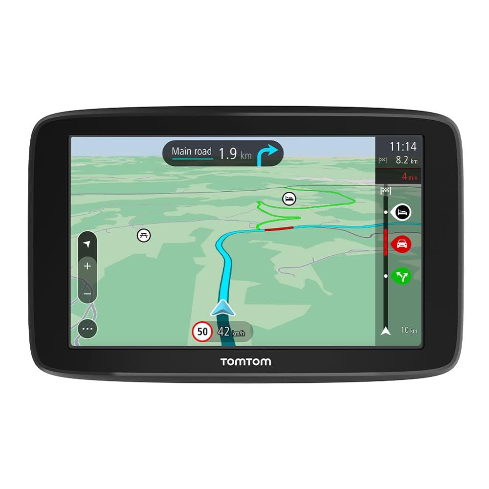TomTom Car Sat Nav GO Classic, 5 Inch, with Traffic Congestion and Speed Cam Alert trial thanks to TomTom Traffic, EU Maps, Updates via WiFi, Integrated Reversible Mount