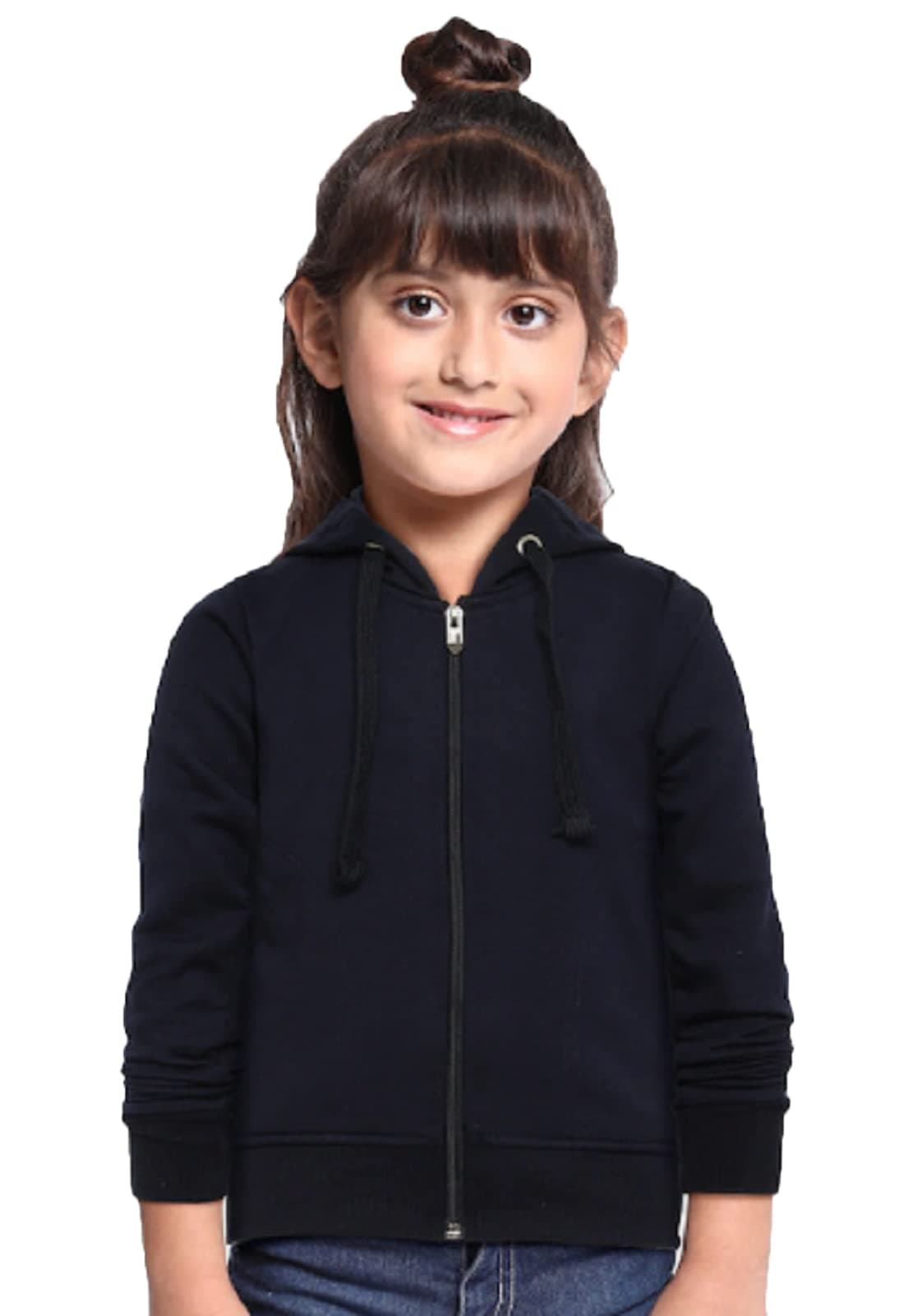 ADBUCKS Girl's Cotton Hooded Sweatshirt