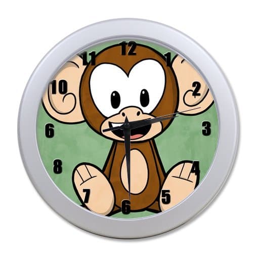 Hot Selling New Stylish Fashion Modern Cool Design Orangutan Monkey Apes Elegant Wall Clock Home Decor