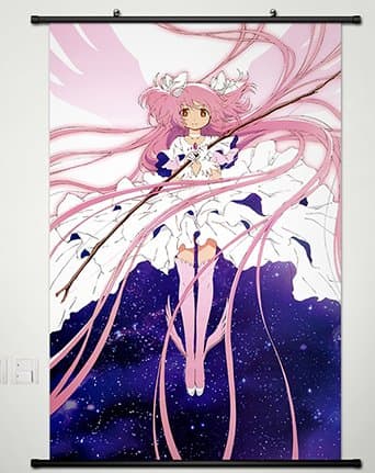 Home Decor Anime Puella Magi Madoka Magica Cosplay Wall Scroll Poster Fabric Painting Kaname Madoka 23.6 X 35.4 Inches-080