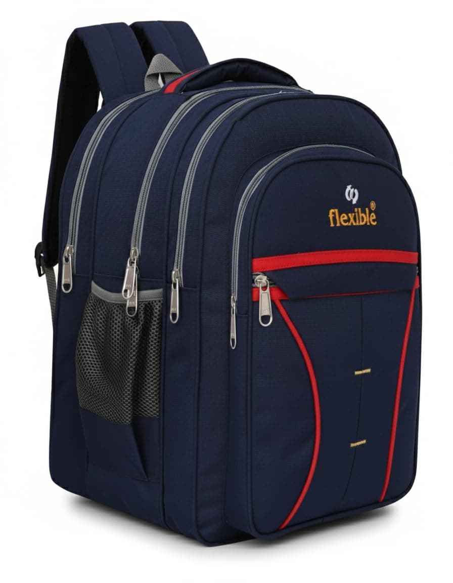 60L Large 3-Compartment Spacious Durable School Bag For 5Th To 10Th Class,College Bag,Tution Bag and Travelling Backpack Waterproof For Both Boys And Girls